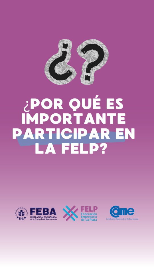 🎥 La FELP en acción
El secretario Daniel Loyola y el prosecretario Maximiliano Pérez te cuentan cuál es el rol de la Federación Empresaria de La Plata dentro de la matriz productiva de la ciudad.
@redcame @febaok
#empresariosplatenses #laplata #pba