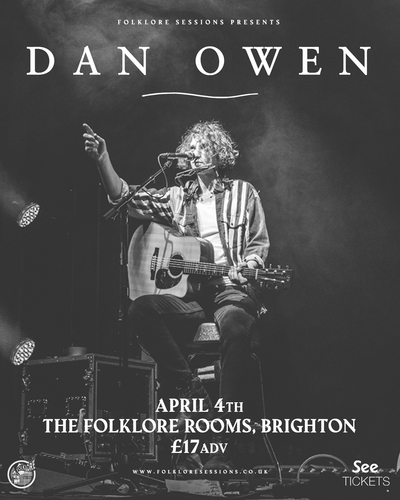 📣 NEW SHOW ANNOUNCEMENT 📣
Dan Owen (@danowenmusic) comes to Brighton for an intimate show at TFR 🖤
Known for his arresting, husky vocals and gritty, blues-infused pop/rock, Dan Owen is a British alternative singer/songwriter from Shropshire, England.
Dan has toured UK and Europe with the likes of Kaleo, Alice Merton, Tall Heights, Seafret, 2 tours with Birdy, a full US tour with Blanco White, other supports from Manfred Man, Valarie Dune, Paul Jones, Brian Adams and Wille and the Bandits.
Tickets are available NOW 🚨
FOLKLOREx