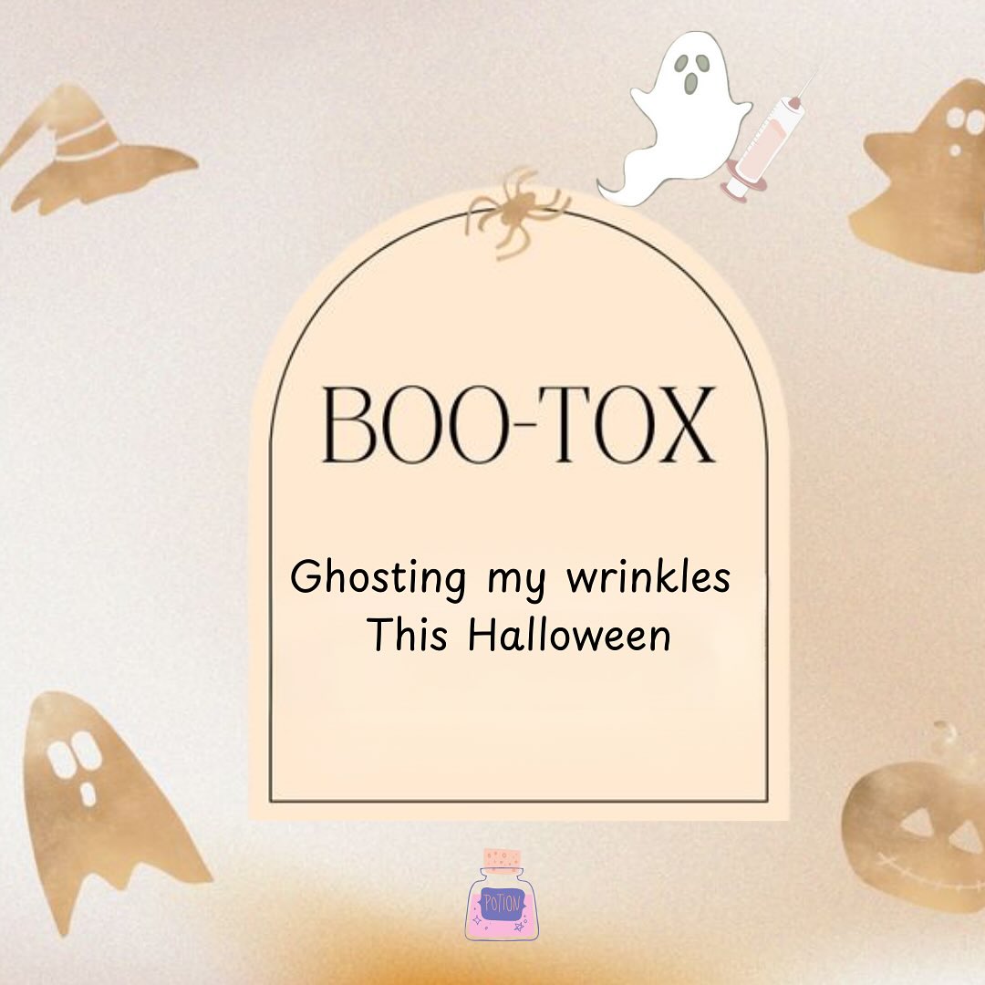 👻 Because even ghosts deserve wrinkle-free vibes 👻💉 #bootoxseason