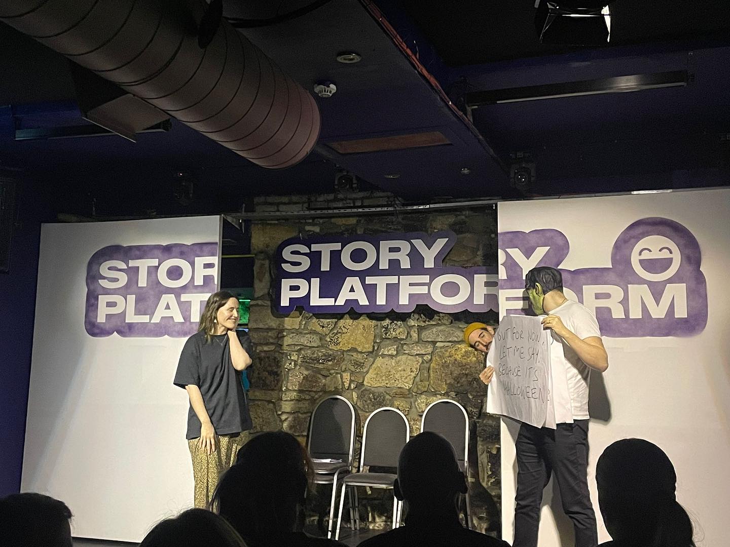 Halloween!!! Thanks @storyplatformscotland for the opportunity to write + perform for the Halloween show and thanks Scooby Gang for helping solve mysteries #ruhroh