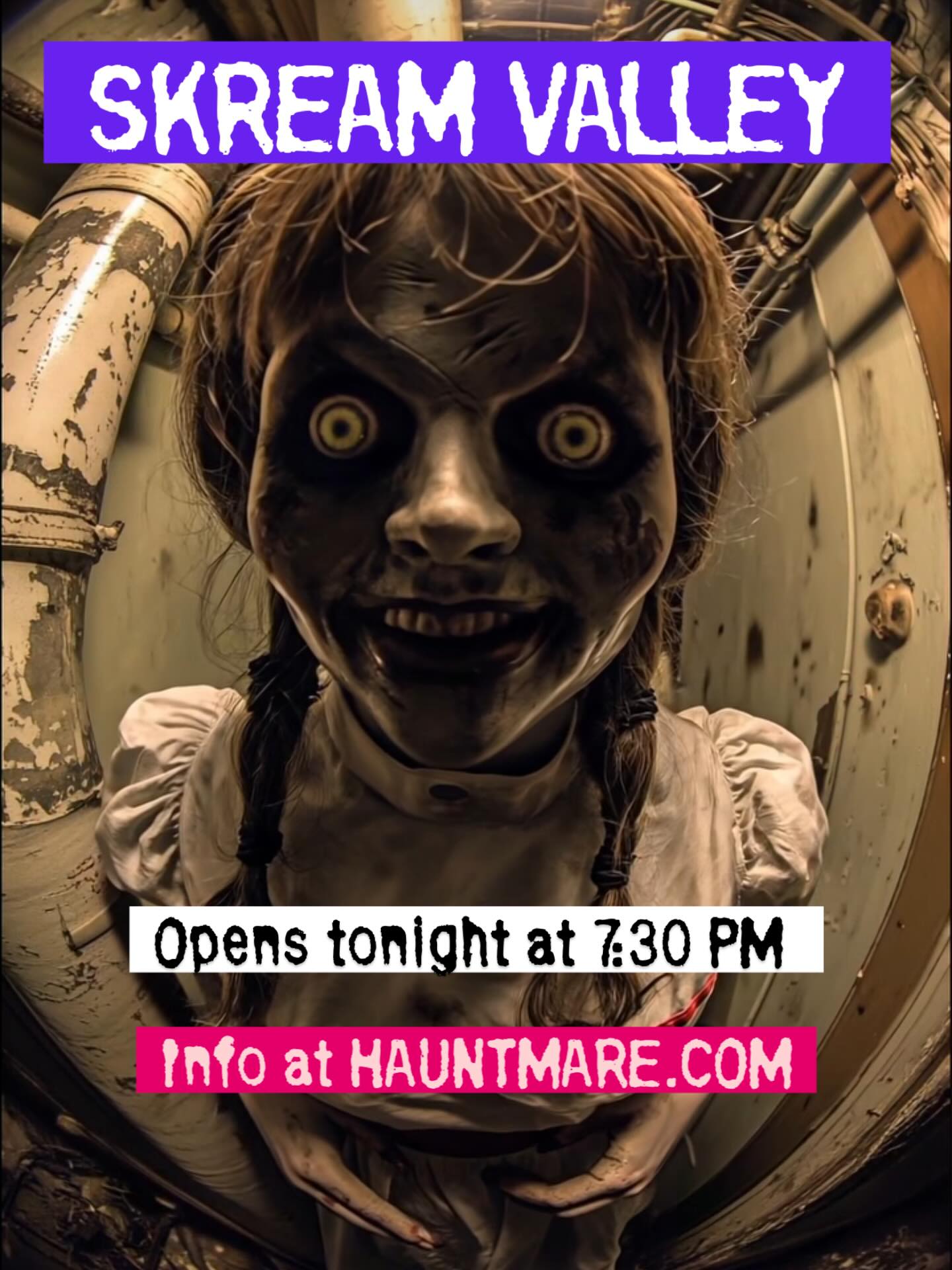 Friday, Saturday and Sunday. Let’s do this! Come to Skream Valley. 9886 e. Belmont Ave. Sanger. Info at hauntmare.com tickets available online or at the door.