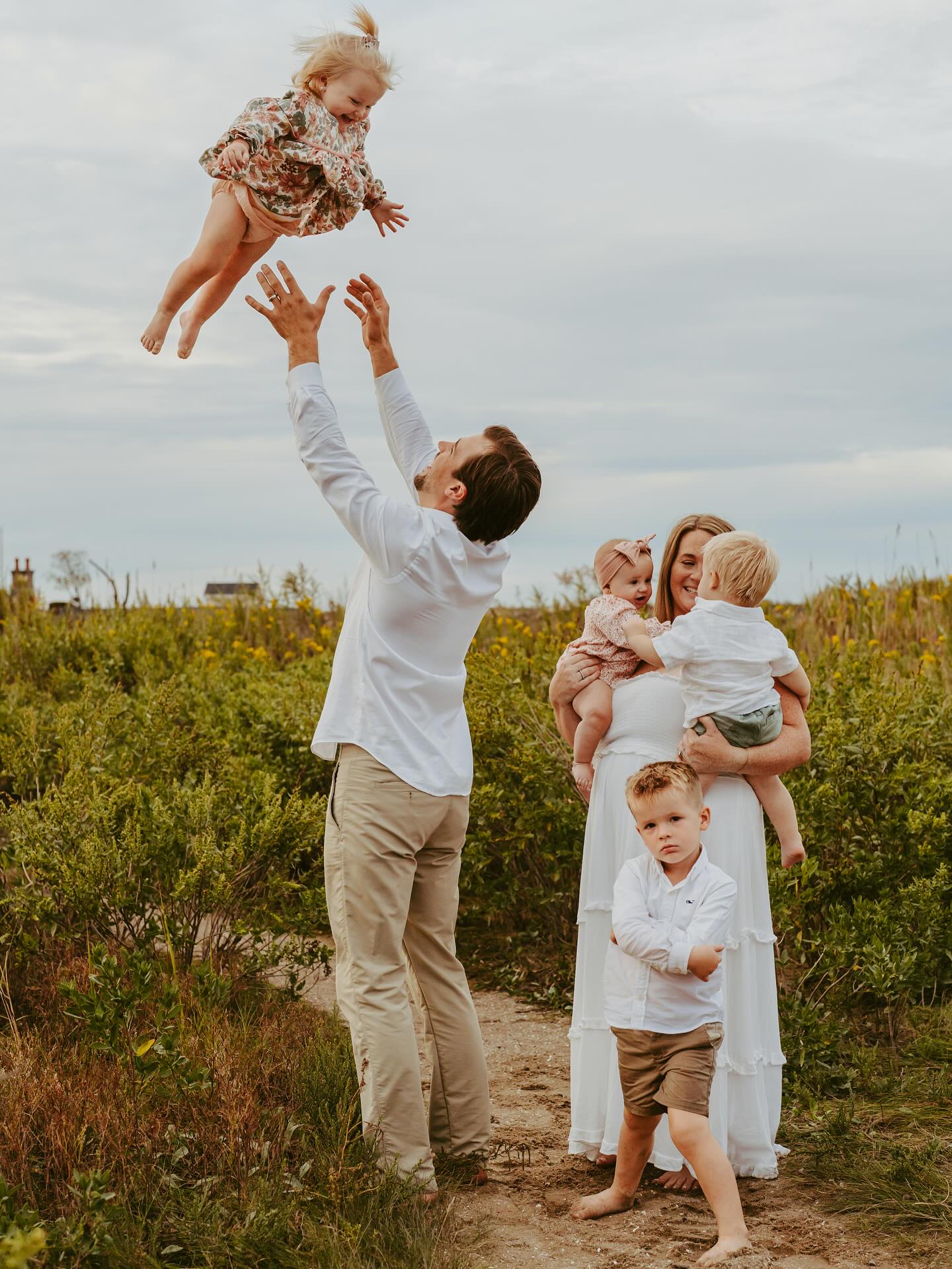 Fall on the beach….is definitely my favorite time for the beach! It’s not scorching hot, the colors are so pretty, and sunset isn’t so late for the little ones!