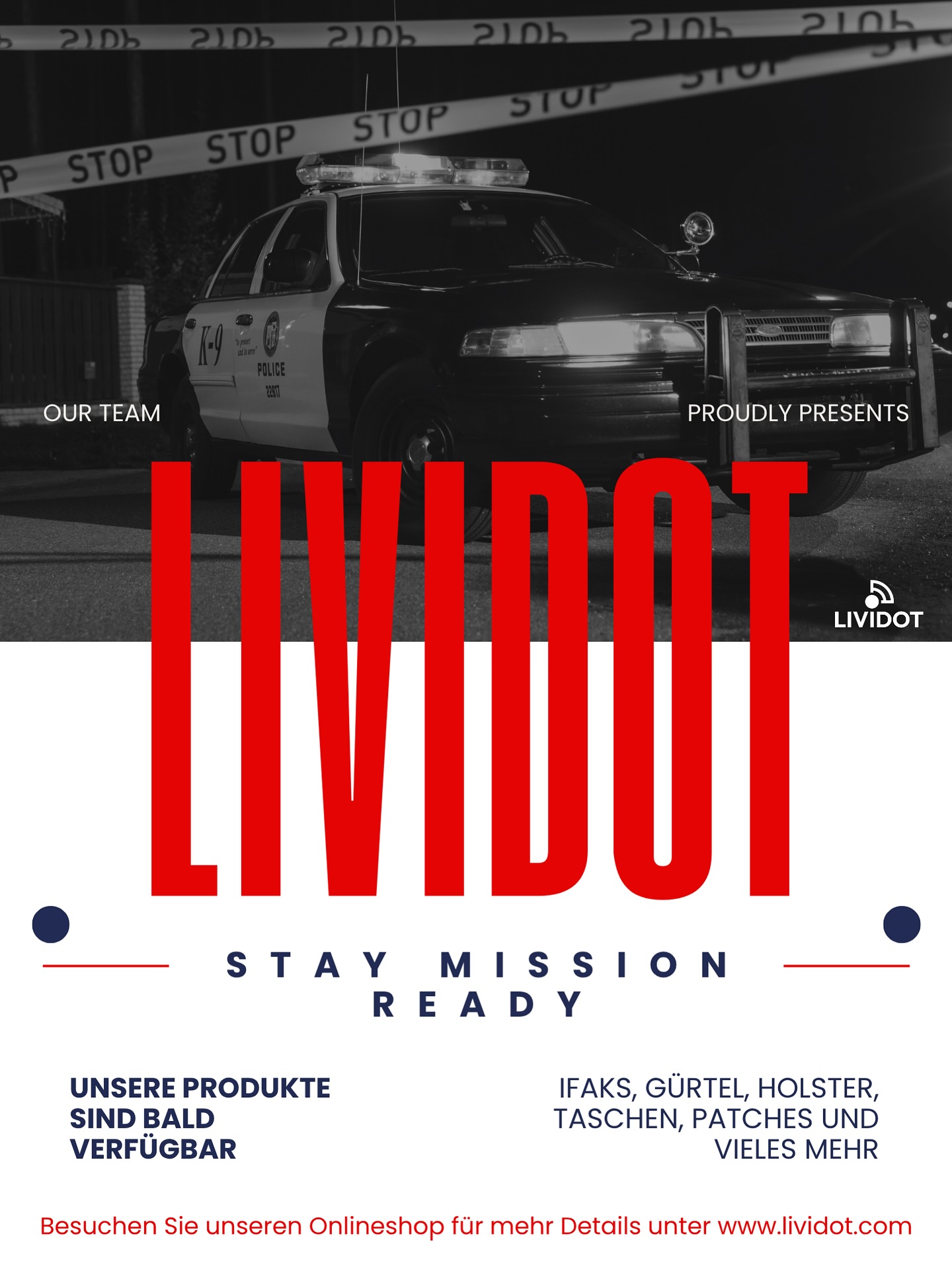 Built for those who serve – and those who never quit. #LIVIDOT #StayMissionReady #gtwgear #austria
www.lividot.com