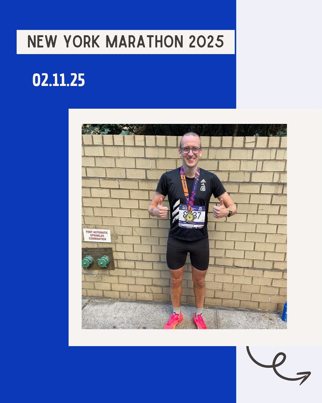 @janwilke76 läuft wie ein Uhrwerk!
Beim New York Marathon zeigte der @otb_osnabrueck Athlet ein super Leistung. Mit dem Ziel 3h zu laufen kam Jan in 2:59:39 ins Ziel. Wahnsinn, bei der anspruchsvollen Strecke.
Wir sagen herzlichen Glückwunsch zur Sub3!
#newyork #marathon #newyorkmarathon #sightseeing #laufenwieeinuhrwerk #meilefürmeile #sub3 #weiterso
@noz_de @sport_lich_unterwegs @otb_osnabrueck @stadtosnabrueck @stadtsportbund_osnabruck @activesportshoposnabrueck @katharina.poetter dabehrens @nlv_online @dlv_online @benmoellers @pumarunning