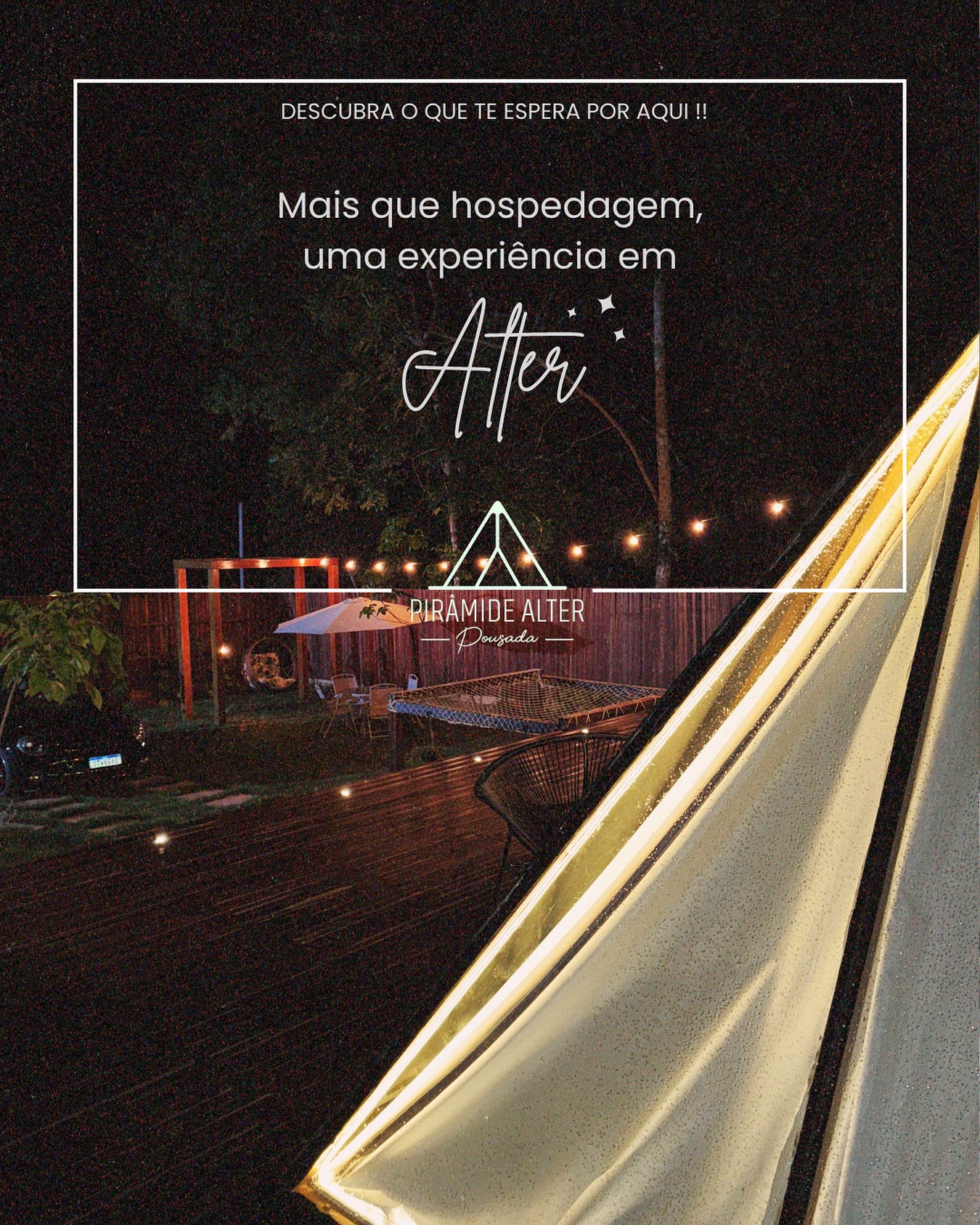 ✨ Mais que uma hospedagem, uma experiência única. Viva algo jamais visto na região!