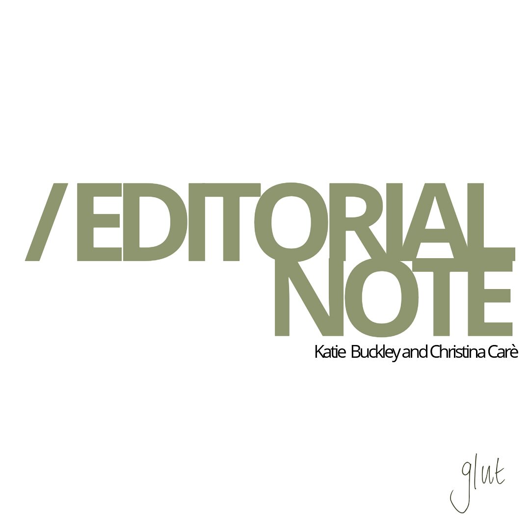 The second edition of glut, UN/FAMILIAR is publishing tomorrow, October 31st.
Alongside work that explores the slipperiness of memory, the uncanniness of childhood, the way the rules of the game can change before you know it, read the conversation between co editors-in-chief Katie Buckley and Christina Carè where they discuss AI and having to be nice at work.
