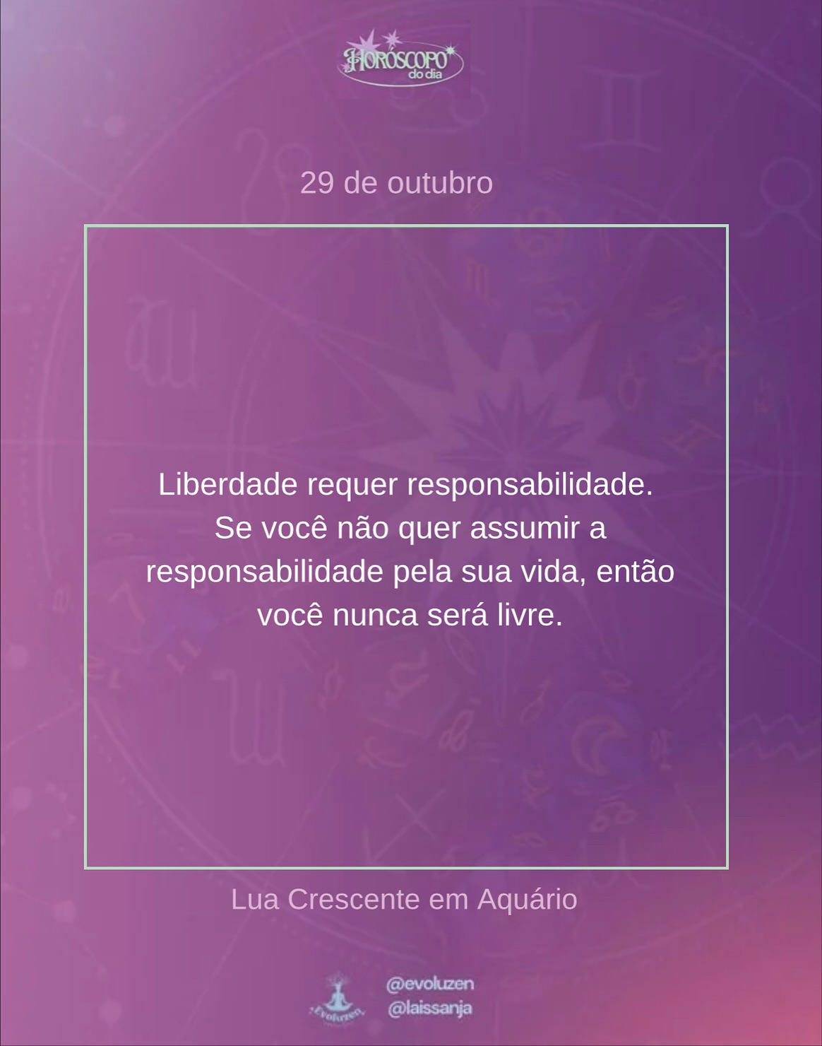 29 de outubro ✨🌟