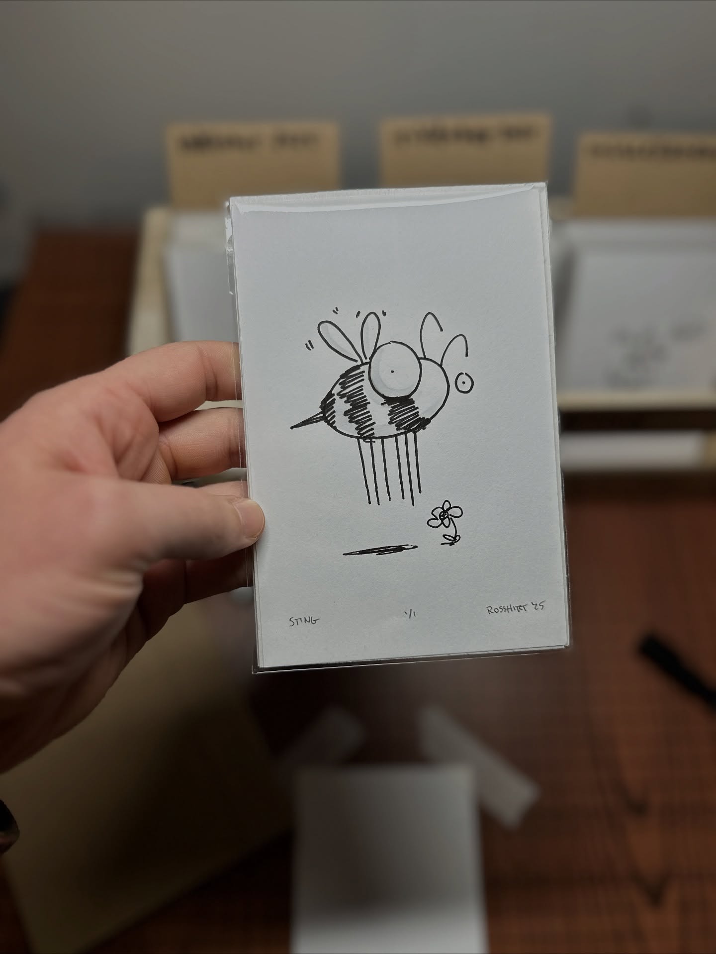 11-20 of the speed round Inktober challenge.
#inktober #inktober2025
#sting SOLD
#shredded
#drink
#trunk
#ragged
#blunder
#ornate
#deal
#arctic SOLD
#rivals