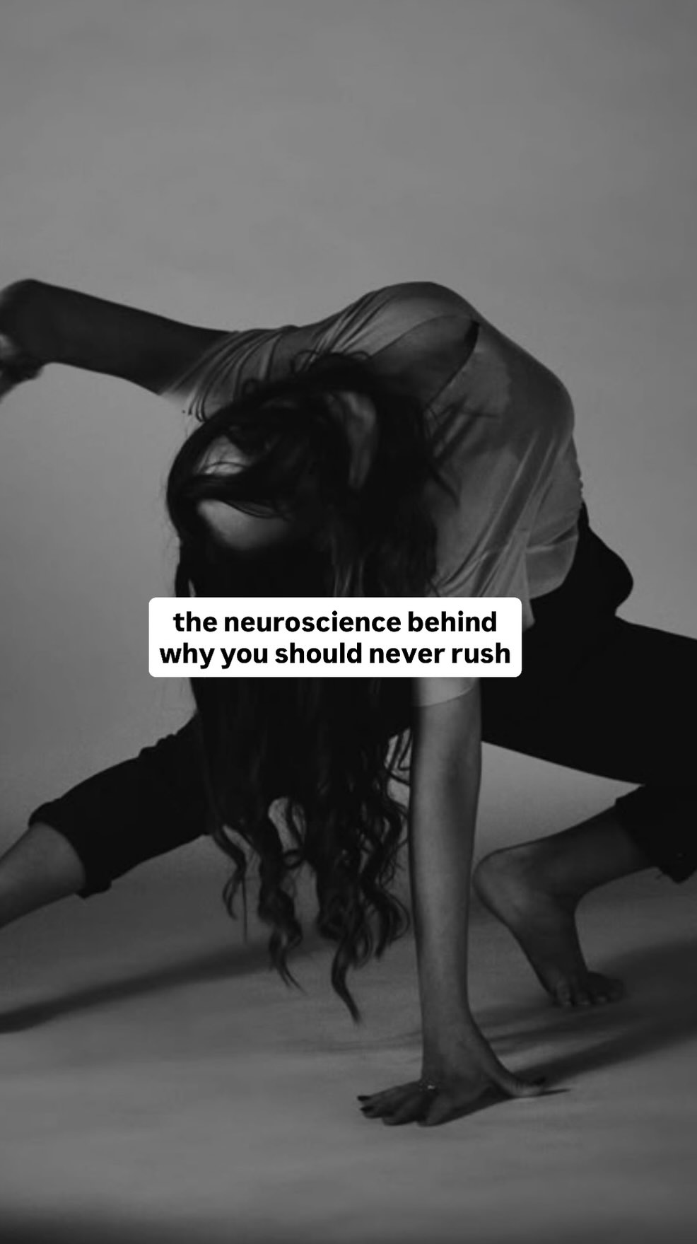 I’m not trying to discredit this creator, she’s sharing an important message on how slowing down is an important counter to chronic stress.
Not rushing when you don’t have to is a good short term strategy for when there are stressors you have to deal with that you can’t control .
We DO generally need to slow down from 24/7 speed and being okay with being late from time to time is also healthy.
But we don’t want that to be driven by a (misplaced) fear of cortisol, adrenaline, stress, and our sympathetic state. And we can’t live in an idyl where we *never* rush. Our sympathetic state is NOT just our fight or flight, and being slow does NOT automatically mean you’re regulated either. Rushing to meet a friend for coffee or to get your train or to meet a deadline doesn’t have to contribute to chronic stress, it’s what our nervous system is designed to do. Mobilise, be stressed, and then reregulate.
And if we keep striving for perpetual calm in an attempt to not be stressed, we’ll all end up with no response-ability, little capacity, fragile, and not functioning in relationship and with the world.
And finally, perception is everything when it comes to stress. If you believe that rushing will automatically put you into a survival state and shut down parts of your brain, it will. If you believe that rushing is just rushing… it won’t.