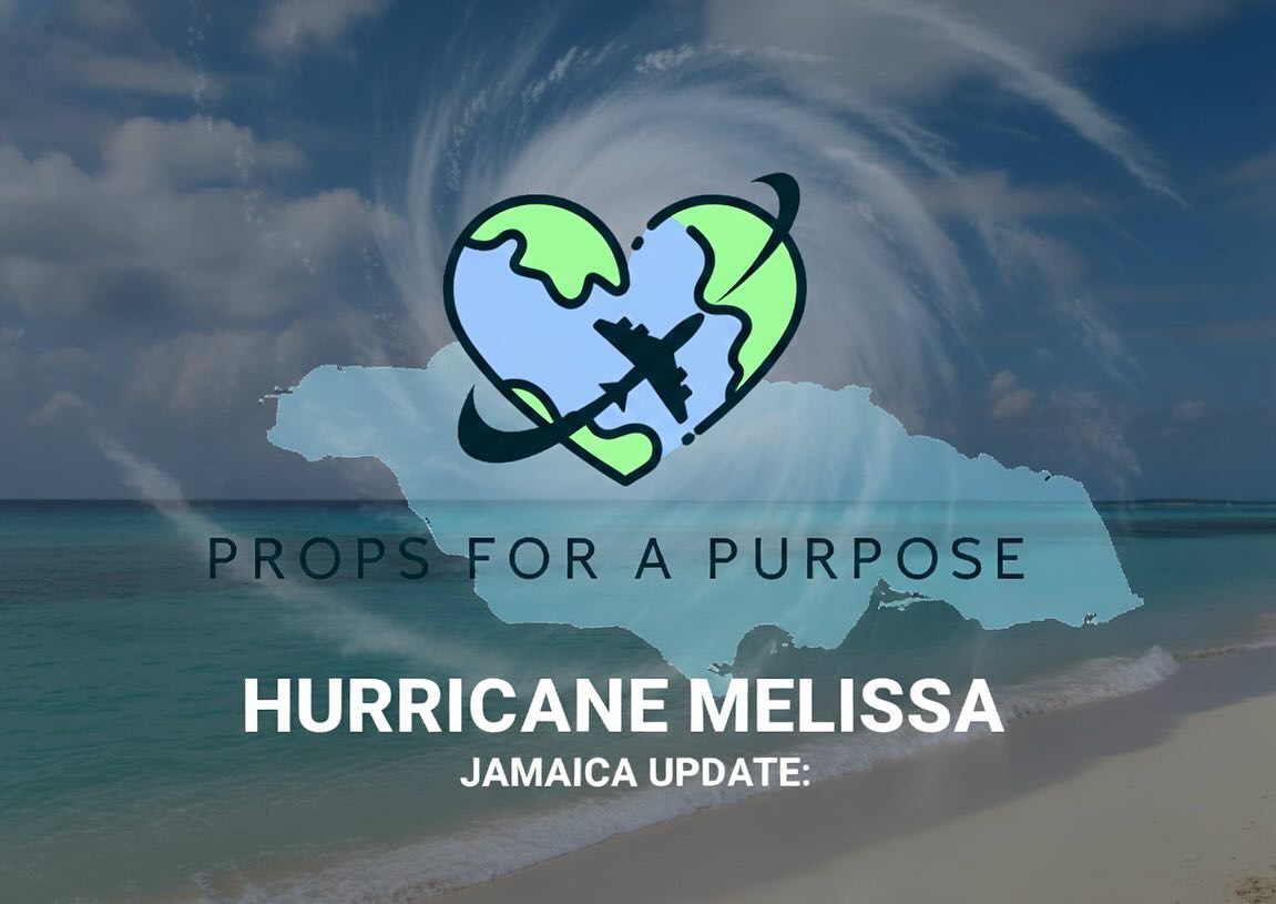 Our hearts and prayers are with the people of Jamaica as Hurricane Melissa moves across the island. 🙏🏻
Props for a Purpose is in monitoring/intel mode, as challenges with fuel availability, airport accessibility, and safe airstrip operations may impact our ability to respond.
We remain ready to support our partners in transporting two Search-and-Rescue teams while also delivering critical medical and relief supplies once we receive further intel on conditions.
If you have real-time updates from family or contacts in Jamaica, or if you are a volunteer pilot able to assist with these flights, please contact us at: Props.purpose@gmail.com.
To support these relief efforts and future missions, donations can be made at: PropsForAPurpose.org
Thank you for your continued prayers and support as we work to be the Wings and Feet of Jesus in times of need. We pray for protection and safety over Jamaica and those affected by Hurricane Melissa.
#WingsandfeetofJesus #Soaringtoserve