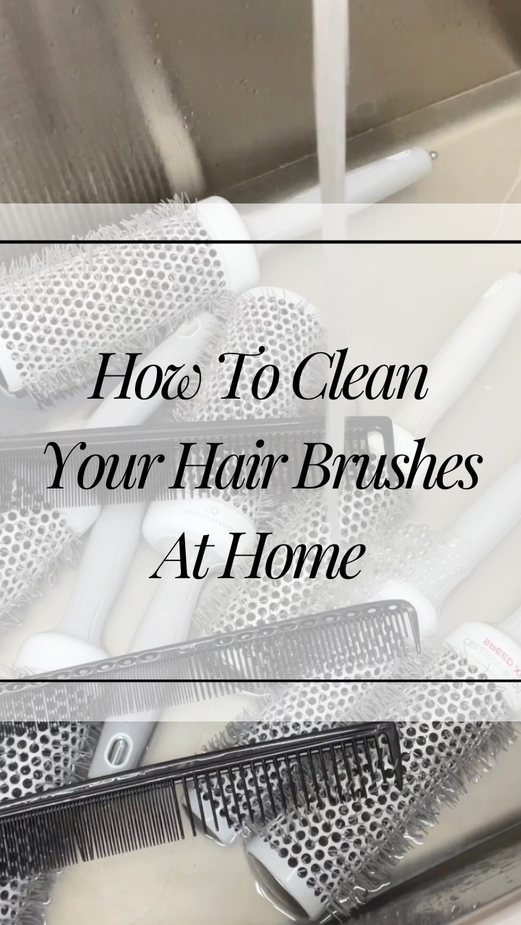 Hey everyone! I’m going to show you how to give your hair brushes and combs a little TLC right at home.
First up, grab your brushes and start pulling out all those pesky strands of hair. Trust me, it feels so satisfying to see them clean!
Next, just add some hot water and a squirt of dish soap. This is where the magic happens! The dish soap works wonders by breaking down all that gunky buildup and helping to kill any bacteria or dead skin lurking on your brushes. YES there’s dead skin on our brushes!
Now, I like to use a small nail brush to really get in there and tackle any stubborn residue. You’ll be amazed at how much cleaner they look!
After giving them a good rinse, lay your brushes flat to dry. And that’s it! Easy-peasy, right!!!
I hope you enjoyed this little cleaning tutorial. Happy brushing!