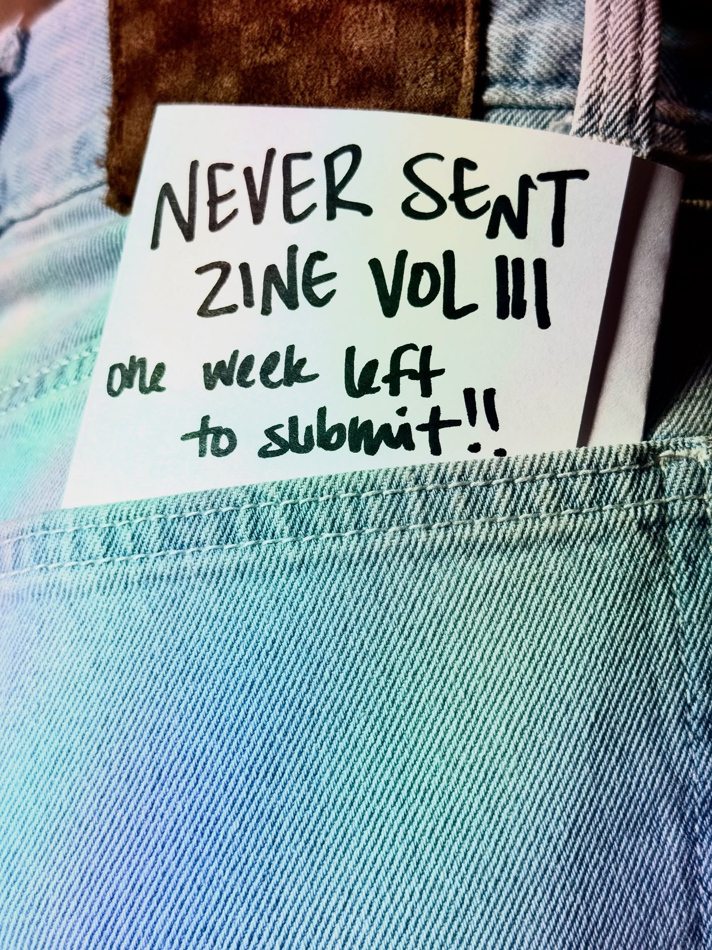 never sent zine vol III submissions close october 31 !!!
send us your secret iphone notes, your sketchbook doodles, your drafted emails, and anything else you’ve made & been too scared to share📓
submission link in bi0 🔗