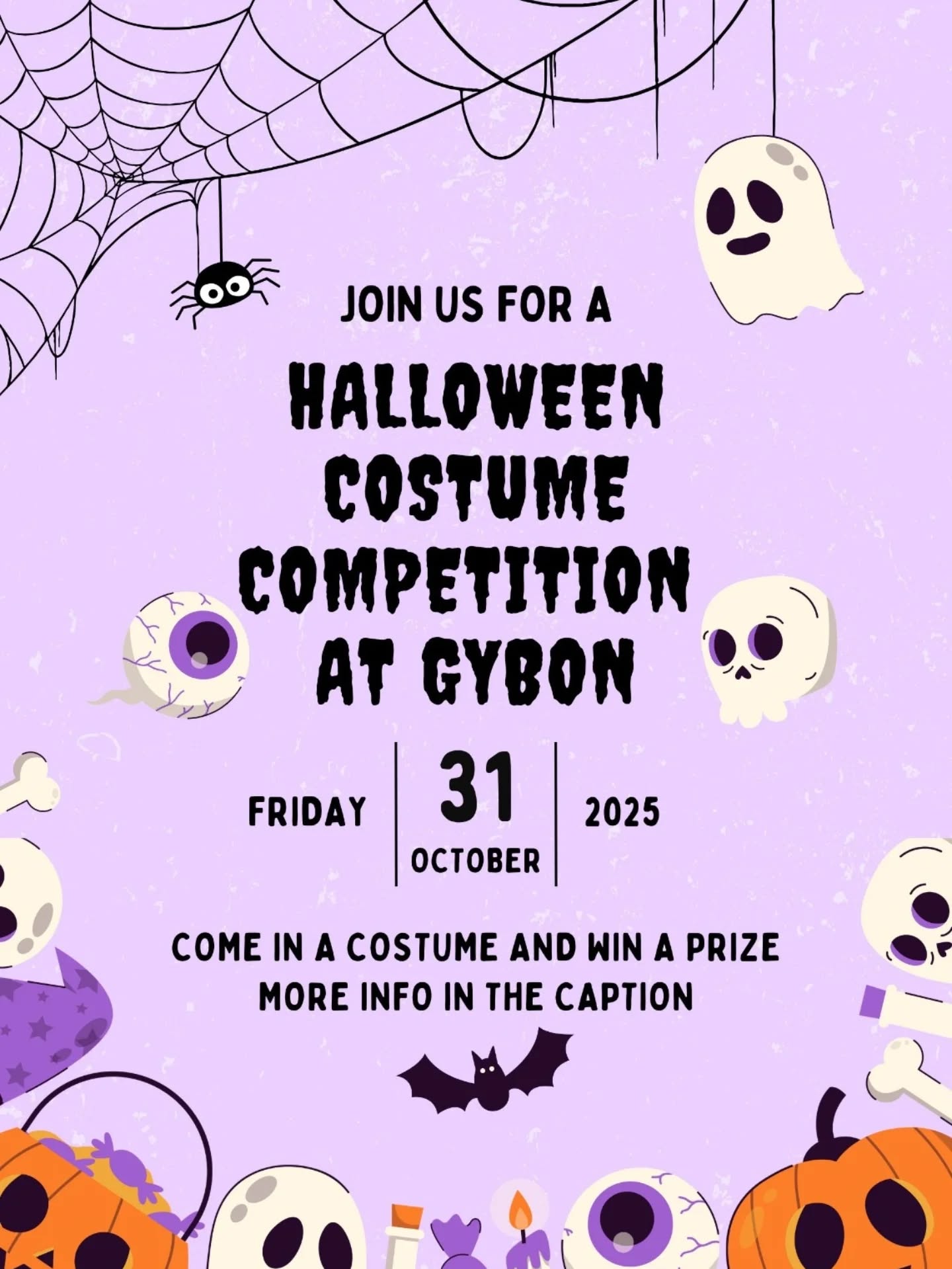 It's Halloween again. 🎃☠️⚰️🕷️🕯