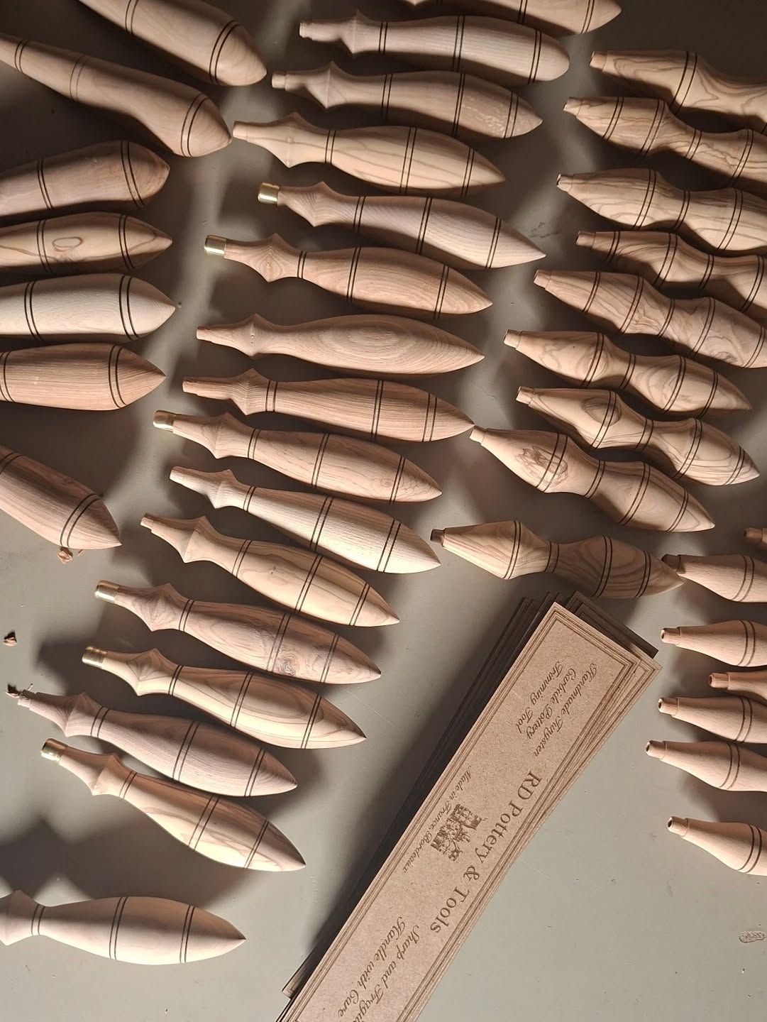 This week's orders. I'm only halfway there.
#pottery #woodwork #craftmanship #handmadetools #potterytools #makersgonnamake