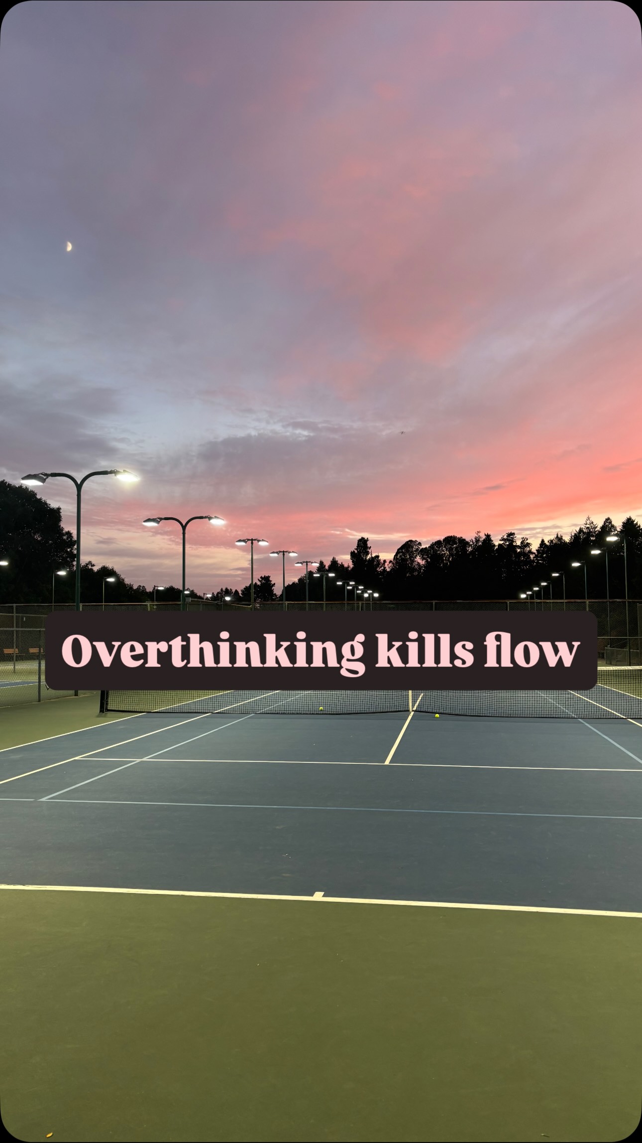 Your coaches want you to trust your training 😉
The fix for analysis paralysis is simple: Decide, Commit, Swing. 🧠💪🏼
#tennismindset #tennismental #mentaltraining #mindset #tennisstrategy #tennisadvice #tennismotivation #mentalhealth #playersjournal #tennismindgame #tennisfun #tennispassion #tennisaddict #tennispro #tennismatch #tennispractice #tennisplayers #tennisworld #tennisfans