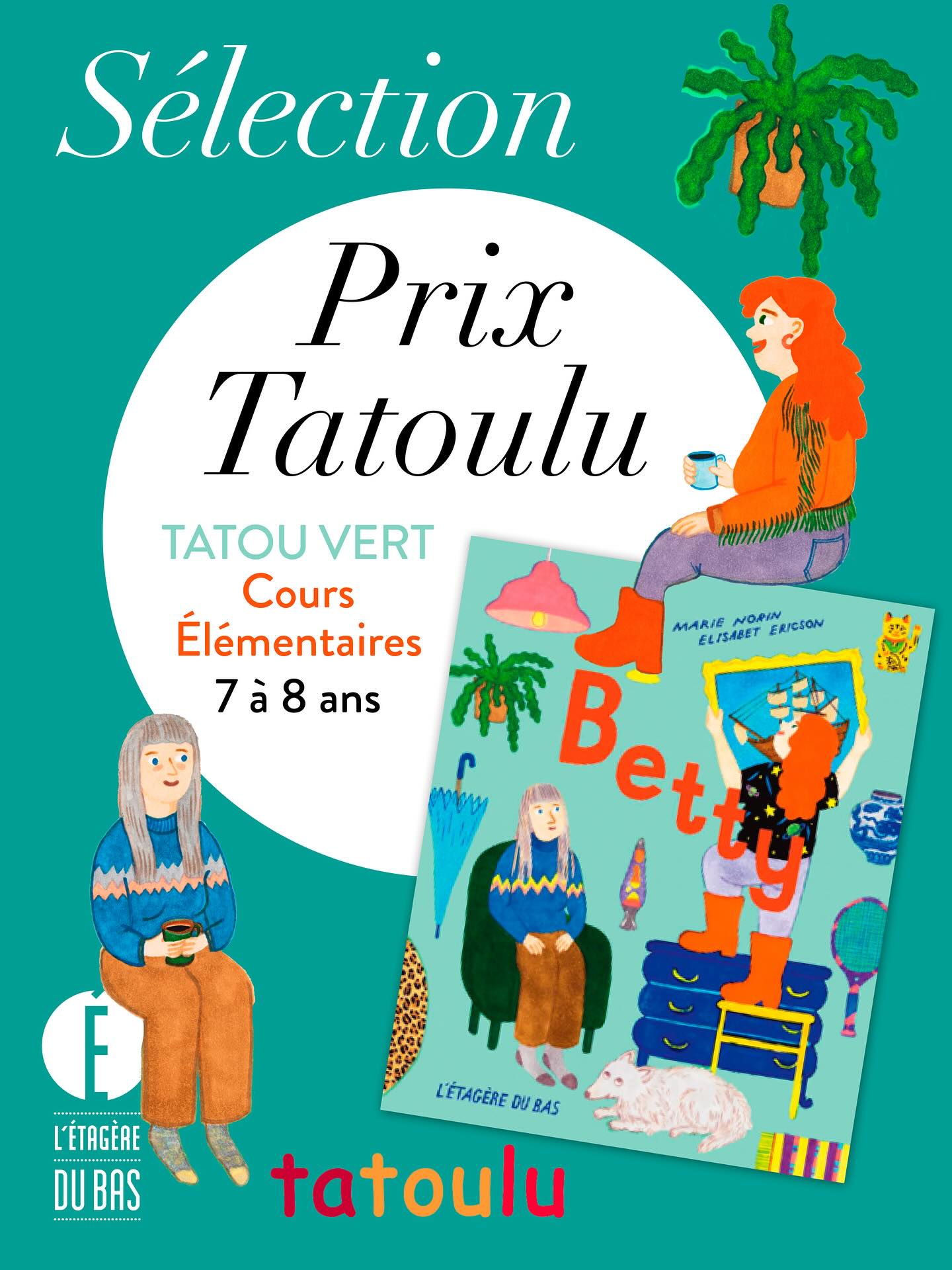 Nous sommes très fiers de la sélection de l’album « Betty » écrit par Marie Norin et illustré par @elisabetericson pour le prix Tatoulu. En attendant la remise des prix en juin, c’est l’occasion de remettre en avant cet ouvrage que nous aimons beaucoup.
• Résumé: une femme réside seule dans un paisible chalet en pleine forêt. Mais, sa vie bascule lorsque la voiture de Betty, une femme pétillante à la personnalité extravertie, tombe en panne devant chez elle. Malgré leurs caractères diamétralement opposés, toutes deux se trouvent fort sympathiques et Betty décide de s’installer au chalet, pour le meilleur… et pour le pire !
• Points forts: 1/ Une mise en récit intelligente du célèbre adage « Il vaut mieux être seul.e que mal accompagné.e », un dicton valable tant en amour qu’en amitié, qui peut parfois se révéler toxique.
2/ Deux femmes aux fortes personnalités incarnent les personnages principaux de l’album, dont une femme âgée, qui sont peu mises en valeur en littérature jeunesse autrement que dans les rôles de grand-mère.
3/ Les illustrations acidulées et modernes aux feutres sont un véritable régal pour les yeux. @elisabetericson apporte une attention particulière aux détails et utilise des couleurs pop pour un rendu moderne, tout à fait dans l’air du temps.
• Informations: 32 pages, 15€, dès 6 ans. Le livre est disponible/commandable en librairie et sur notre site Internet.
#letageredubas #albumjeunesse #betty #marienorin #elisabetericson #prixtatoulu #litteraturejeunesse #amitie #harmoniamundi #editionindependante