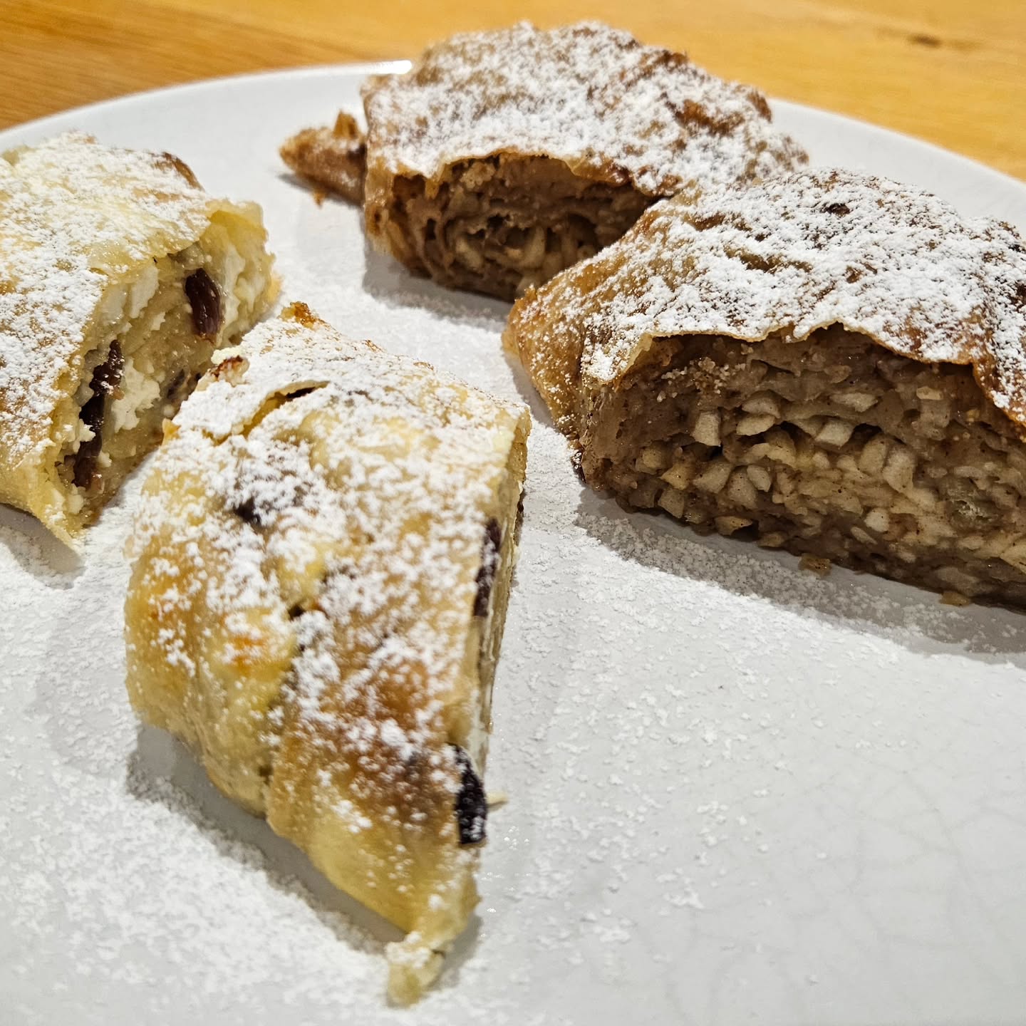 Do you know the difference between a pro and a beginner? The pro was once brave enough to start, unafraid to fail, eager to learn, and patient enough to try again. 💛
My very first strudel is far from perfect: way too much apple filling, and dough stretching is not for the faint-hearted to be fair! But my first loaf wasn’t perfect either, progress takes time.
Spoiler alert: my family will still finish it. 😋
#BakingJourney #HomemadeStrudel #LearningByDoing #ProgressNotPerfection #BakerInProgress #BakedByTheVarga