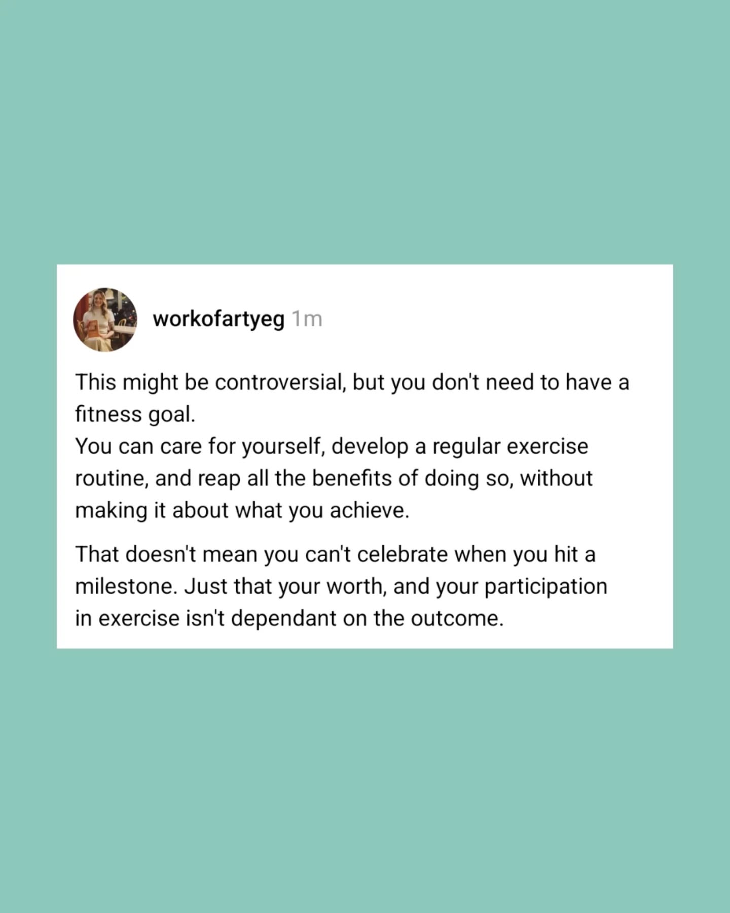 It's not that having a goal is a bad thing.
But if it's taking from your peace, your joy, or your self worth...it's worth re-evaluating ๐๐ผโโ๏ธ
#bodyneutralfitness #antidietpersonaltrainer #holisticwellness #somaticmovement #joyfulmovement #selfcare #selfworth #author #writersofinstagram
