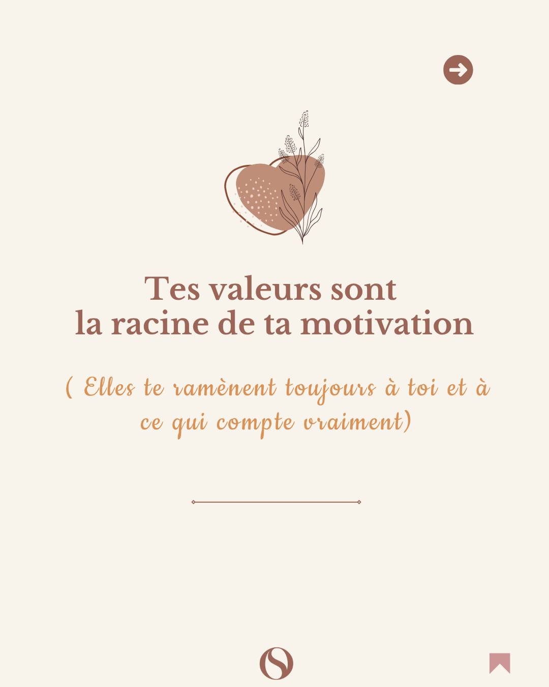 𝐓𝐞𝐬 𝐯𝐚𝐥𝐞𝐮𝐫𝐬 = 𝐥𝐚 𝐫𝐚𝐜𝐢𝐧𝐞 𝐝𝐞 𝐭𝐚 𝐦𝐨𝐭𝐢𝐯𝐚𝐭𝐢𝐨𝐧
Quand tu t’éloignes de tes valeurs, tu sens le vide.
Quand tu t’en rapproches, tout s’aligne.
Tes valeurs sont le point de départ d’un projet juste et vibrant.
Elles te ramènent à ce qui compte vraiment pour toi.
Essaie de réfléchir aux 3 valeurs que tu veux honorer dans ton futur pro.. ça t'aidera énormément dans ta démarche de reconversion.
Prends soin de toi 🤎
--------------------------
🙂 Je m'appelle Olivia,
✨ Je suis Coach certifiée en Ikigaï et Transition Professionnelle
👉 Je t’accompagne dans ta (re)découverte de toi-même pour t’aider à façonner une vie perso & pro qui te ressemble
#ikigai #valeurs #reconversion #transitionpro #bilancompetences #epanouissementpro #quêtesdesens #travailsursoi #coachingikigai #developpementpersonnel