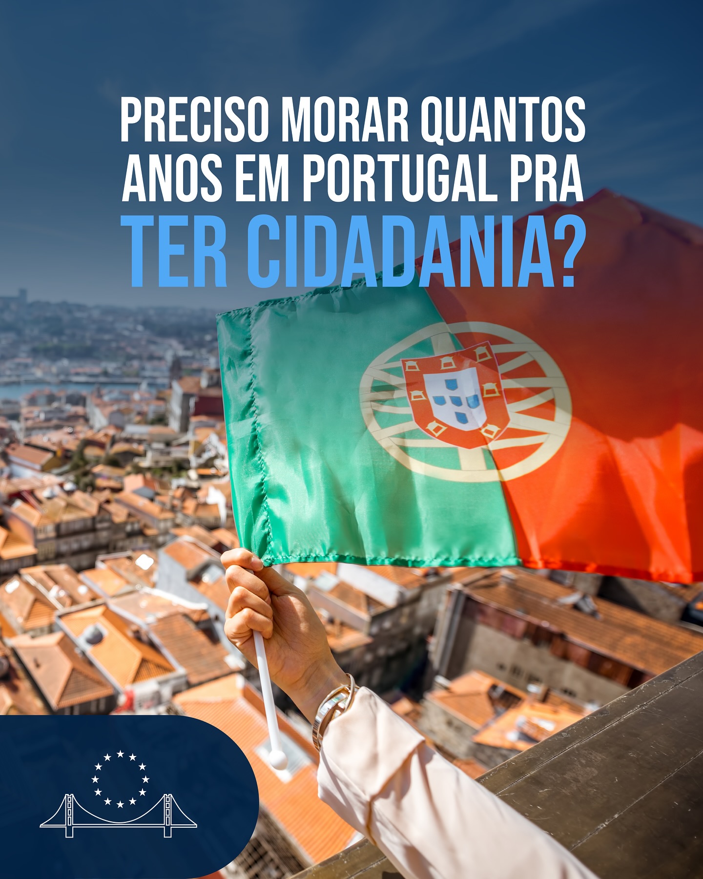🇵🇹 Quanto tempo morando em Portugal dá direito à cidadania?
A resposta é: 5 anos de residência legal comprovada.
Durante esse tempo, é essencial estar com o visto correto, pagar impostos e manter o registro ativo no país.
💼 Os vistos mais usados para começar são:
🔹 D7 (renda própria)
🔹 D1 ou D3 (trabalho)
🔹 Estudo ou nômade digital
Planejar desde o primeiro visto faz toda a diferença lá na frente.
✨ A Eurobridge cuida de tudo, do visto à cidadania.
#cidadaniaportuguesa #moraremportugal