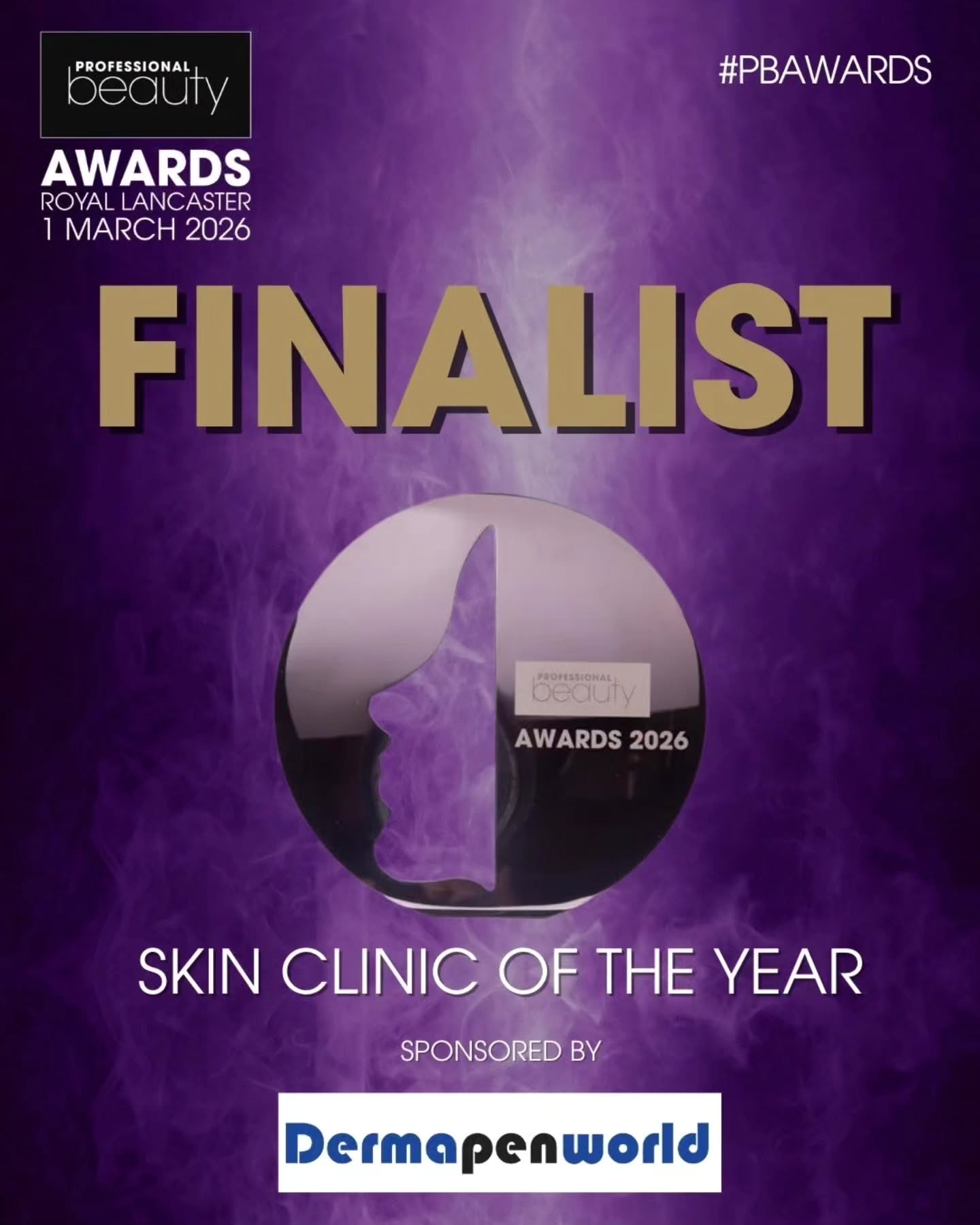 We are so excited to share that we are FINALISTS for Skin Clinic of the Year at the Professional Beauty Awards 2026!
These prestigious national awards celebrate the very best in the beauty and aesthetics industry across the UK, so to be recognised as one of the top six skin clinics in the country is an incredible honour 🌟
It's all down to our dedicated team and our wonderful clients for your continued trust and support.
We could not achieve any of this without you 🙌
#professionalbeautyawards #PBAWARDS #finalists
#skinclinicoftheyear #skinclinic #pbawards26 #skincofidence #awards