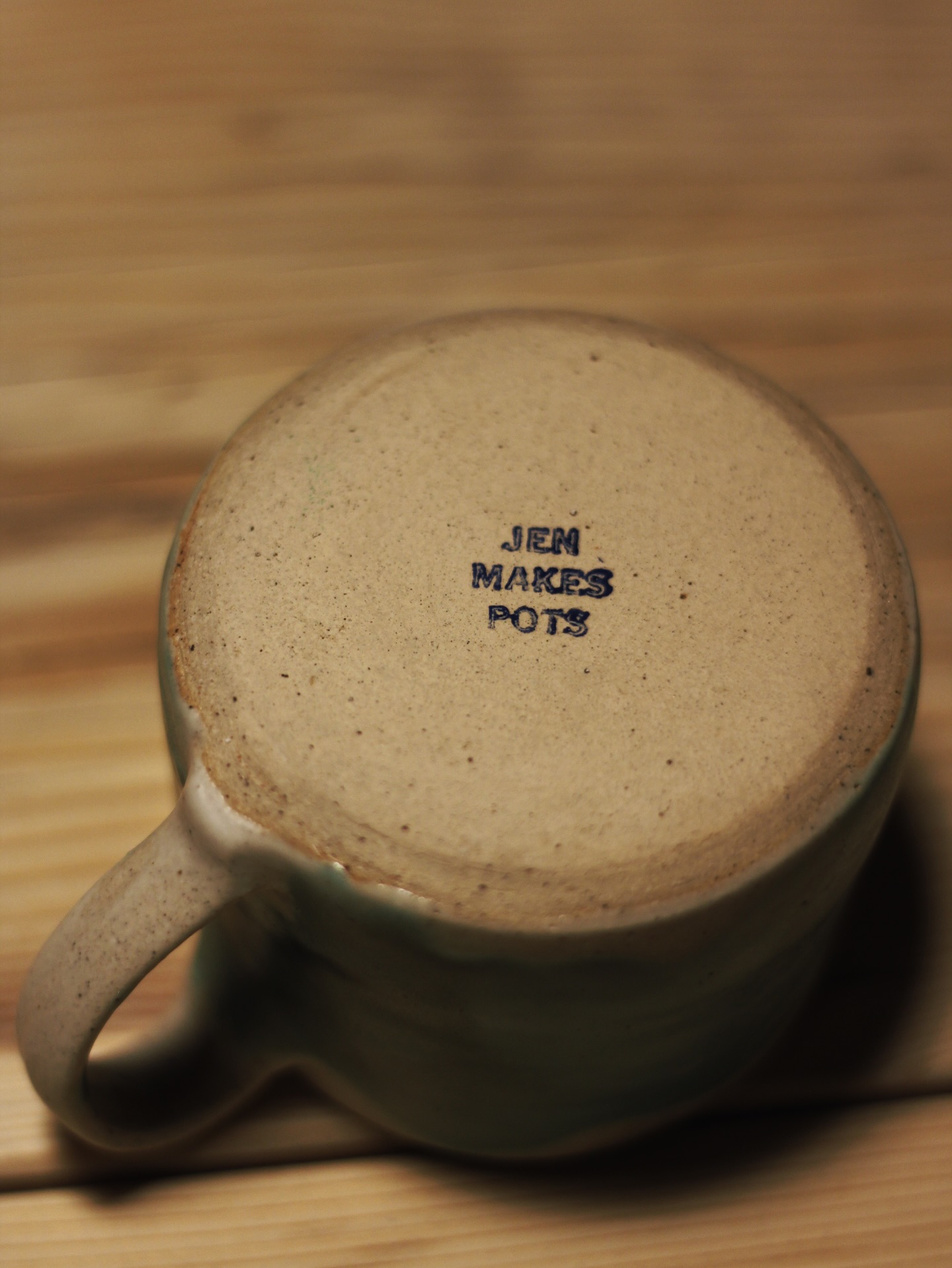 It’s only taken me a year, but I’ve finally committed to a maker’s mark. Love this stamp from @getstamped.co.uk, applied using an underglaze pad from @bluematchbox #jenmakespots #makersmark #findyourownway #taketime #slowdecisionsareok