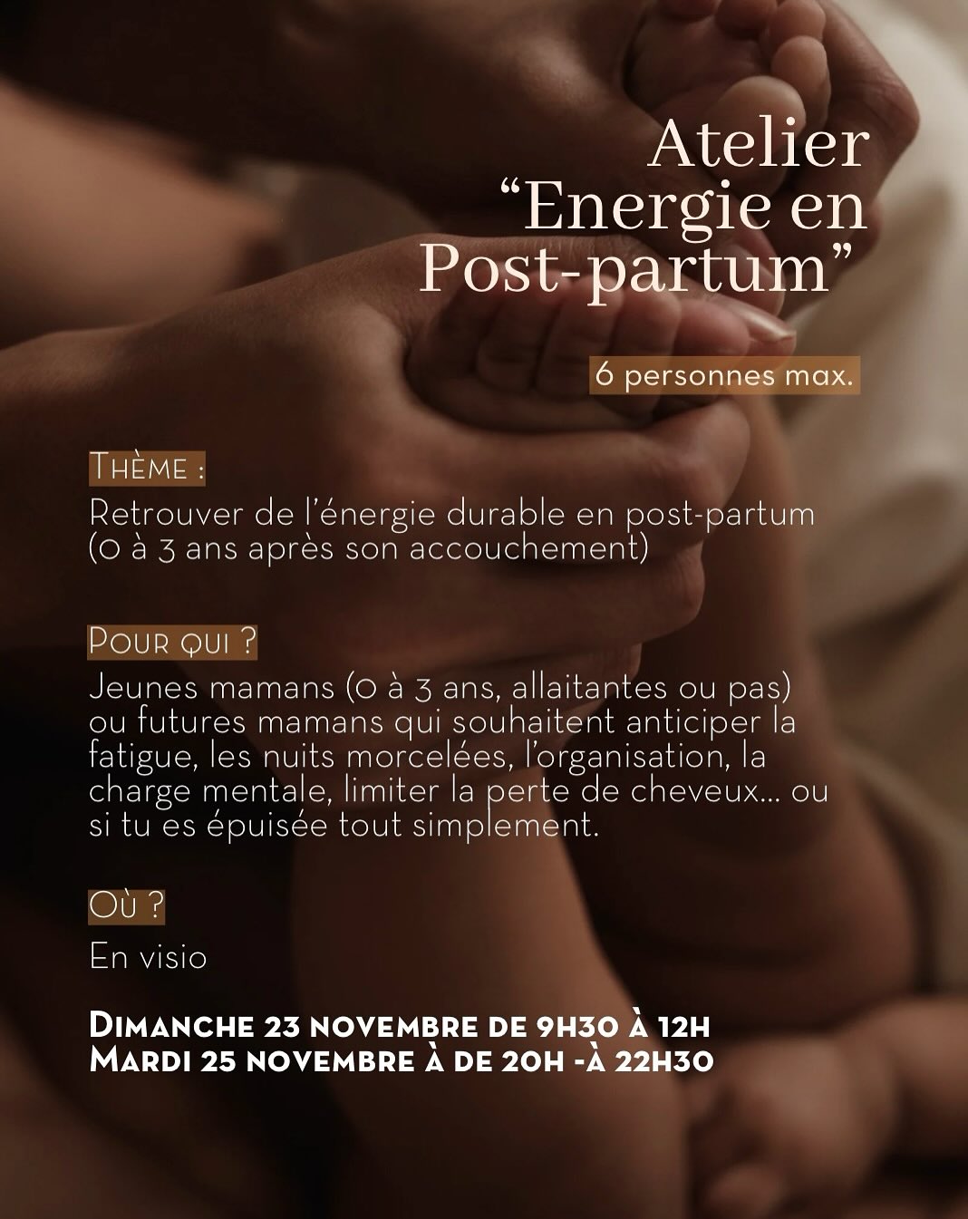 Atelier de Novembre 🤩