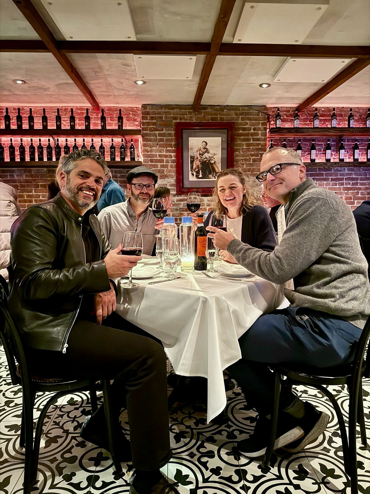 When the boys come to town you go to dinner and a show.