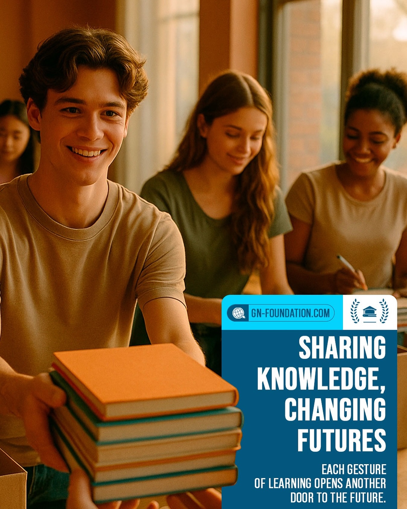 Knowledge is the key that opens doors and transforms destinies. 🔑
At the G&N Foundation, we believe you can never have enough of it, which is why our non-negotiable mission is to get as many talented young people into university as possible. Each place secured is a life impacted and a future transformed. 🤩
You are part of this revolution! Your donation is the engine that drives our projects and ensures that more brilliant minds get the opportunity they deserve. 👨🏫
Join us: Sharing knowledge, transforming futures.
https://www.gn-foundation.com/ 💻
#GNFoundation #KnowledgeTransforms #DonateNow #Education #Donation
———————————-
O conhecimento é a chave que abre portas e transforma destinos. 🔑
Na G&N Foundation, acreditamos que ele nunca é demais, por isso nossa missão inegociável é levar o máximo de jovens talentosos para a universidade. Cada vaga conquistada é uma vida impactada e um futuro transformado. 🤩
Você faz parte desta revolução! Sua doação é o motor que impulsiona nossos projetos e garante que mais mentes brilhantes tenham a oportunidade que merecem. 👨🏫
Junte-se a nós: Compartilhando conhecimento, transformando futuros.
https://www.gn-foundation.com/ 💻
#GNFoundation #ConhecimentoTransforma #DoeAgora #Educaçao #Doaçao