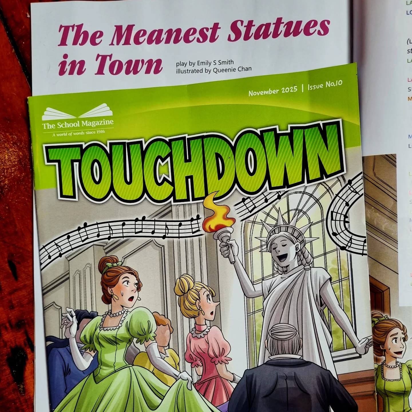 My play 'The Meanest Statues in Town' made the cover of the Touchdown edition of The School Magazine this month 🤩 Huzzah!
My little article about carnivorous monster plants also made it into Orbit... some plants are legitimate predators, y'all!
#authorgram #theschoolmagazine #playsforkids