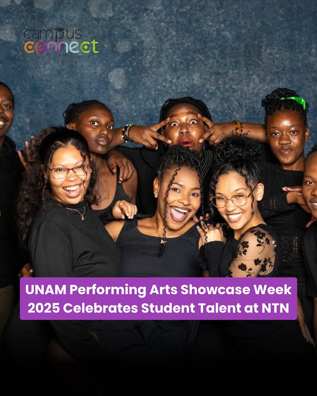 Entertainment Spotlight: The University of Namibia (UNAM), in collaboration with the National Theatre of Namibia (NTN), hosted the fourth annual UNAM Performing Arts Showcase Week from 23 to 24 October 2025, spotlighting the creative excellence of third- and fourth-year performing arts students.
The two-day event, held at the NTN stage, offered a professional platform for emerging artists to present original works in music, drama, and dance to public audiences, industry stakeholders, and fellow creatives.
(By: Frieda Jona)
Read the full story in Campus Connect Magazine — Issue 5 — via the link in our bio under Downloads! 📚✨
#CampusConnect #StudentLife #StudentMagazine #CampusUpdates #StudentVoices