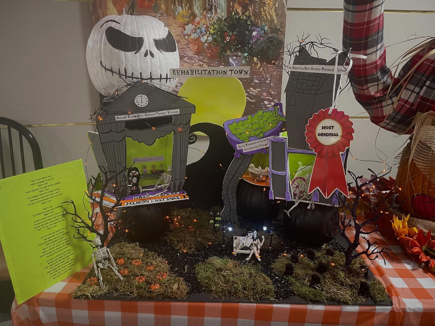 A little late, but here were the winners of the Alexian Brothers Hospital pumpkin contest. A few of you said the mammogram was your favorite and that did win one of the top three prizes.