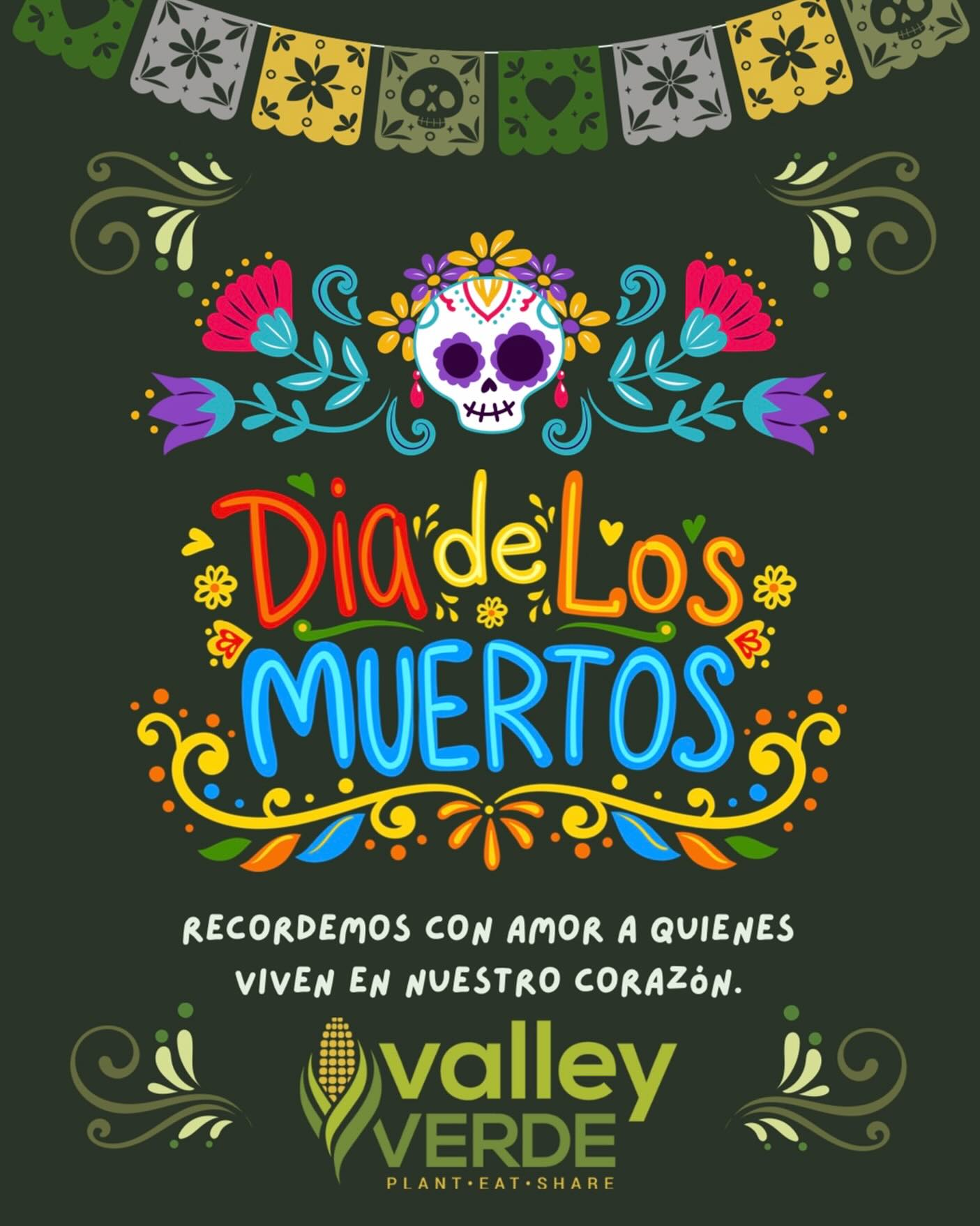 Feliz Día de los Muertos 🌼
A day to remember, honor, and celebrate the lives that continue to inspire us. ✨
The marigold (cempasúchil) lights the way for spirits to return home — a symbol of love that never fades. 💛
#DíaDeLosMuertos #Cempasúchil #TraditionsThatBloom #ValleyVerde #Community #CommunityGarden