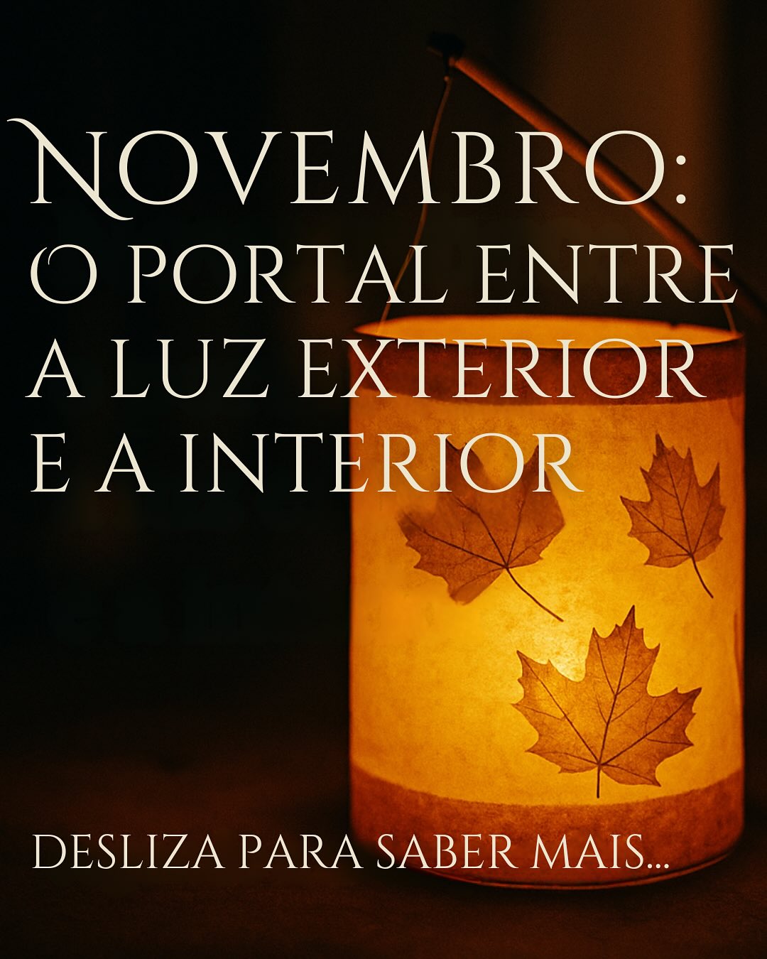 Na pedagogia Waldorf, Novembro não é um mês qualquer — é o portal entre a luz exterior e a interior. 🍂
O cinza lá fora pode iluminar-te por dentro.
Recolher não é desaparecer. É encontrar-se.
E quando nos recolhemos juntos, tudo brilha diferente.
Entre São Martinho e o Advento, existe um caminho: da lanterna acesa no jardim ao fogo interior que aquecerá todo o inverno. E esse caminho não se faz sozinho.
Este mês, temos três experiências para viveres esta transformação em comunidade:
🕯️ Oficinas “FloresSer” (15-16 nov)
🎨 Workshop “Do Gesto à Letra” (22 nov)
🌿 Mentoria e Formação contínuas
✨ Vem germinar connosco.
E tu, como tens vivido Novembro? Recolhimento ou fuga do frio?
Conta-nos nos comentários, queremos saber como sentes este mês.💛