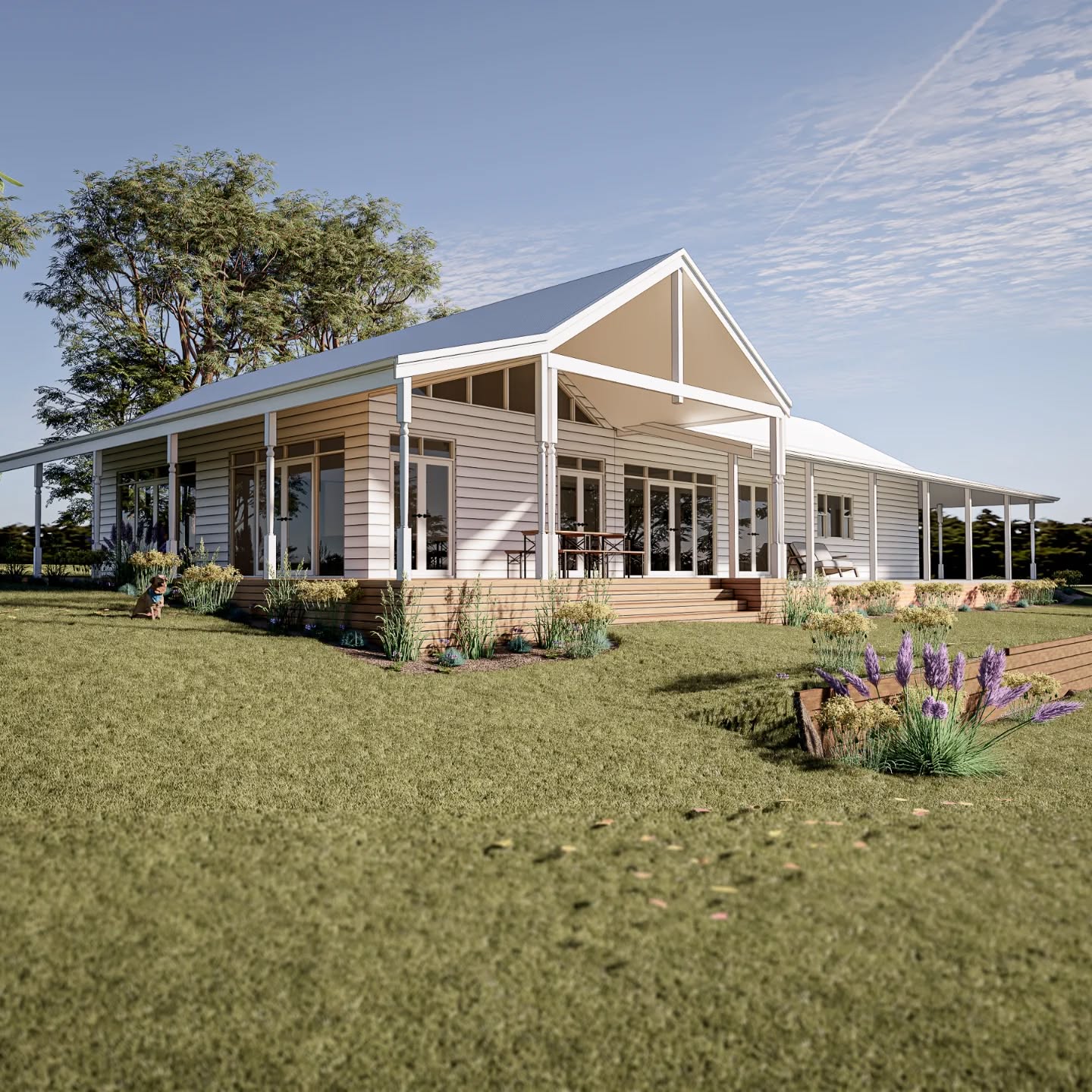 🏡 Homestead Extension | Coolup
Perched above the valley, this design extends an existing homestead — blending seamlessly with its rural setting while upgrading comfort and views, also incorporating Bushfire (BAL) considerations.