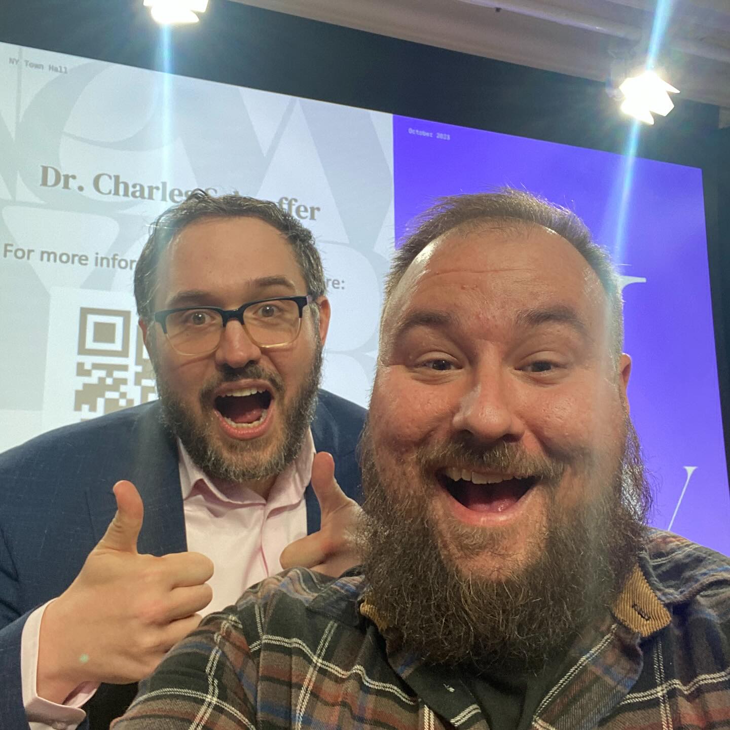 Crazy full circle moment today! I was the AV tech for my old college friend @drchuckschaeffer today at work! He launched a book — check it out #neuroscience #drchuck #drchuckschaeffer #mentalhealthawareness #mentalhealthsupport