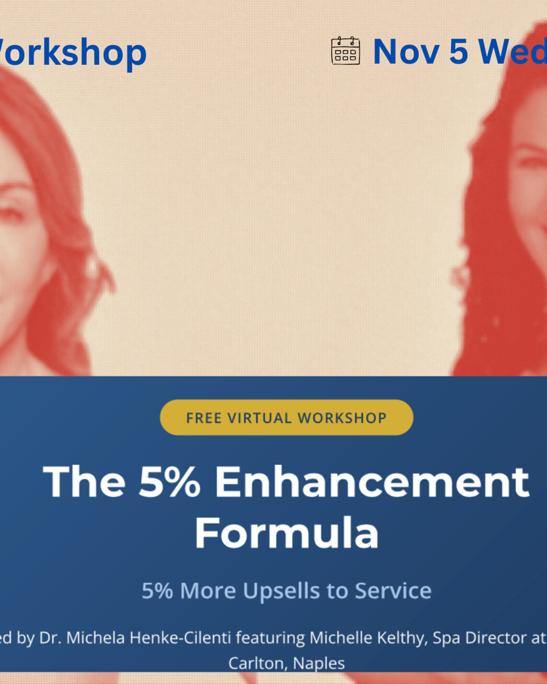 The 5% Enhancement Formula: Empowering Your Therapists to Elevate Client Experience
#HolidaySales, #SpaLeadership, #HospitalityManagement, #Upselling, #HotelMarketing, #CustomerExperience, #SpaBusiness, #RestaurantUpselling, #RevenueGrowth #FreeWebinar, #Webinar, #LearnAndGrow, #BusinessTips, and #ProfessionalDevelopment