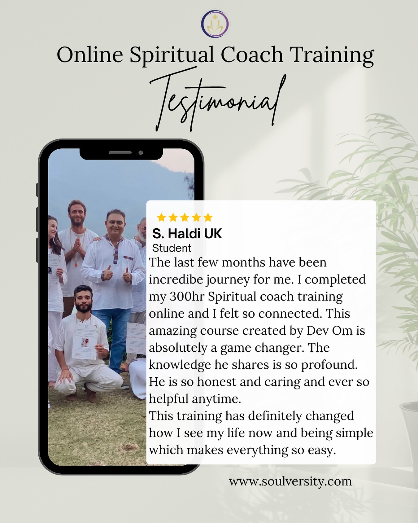 “When knowledge meets soul, transformation happens.”
Discover how our Online Spiritual Coach Training is helping souls across the world awaken to their purpose. 🌍💫
#Soulversity #SpiritualCoachTraining #DevOm #AwakenYourSoul #SpiritualJourney #Mindfulness #LifeTransformation