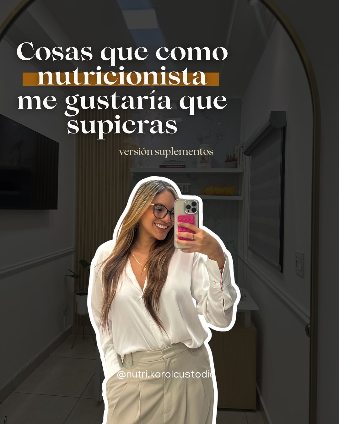 Los suplementos pueden ser una herramienta muy efectiva.. si sabemos cómo utilizarlos.
Omega-3, NMN, Ashwagandha, Probióticos, Enzimas digestivas y Resveratrol, son alguno de los nombres que suenan en todas partes, pero pocos conocen cómo actúan realmente en nuestro cuerpo.
Como nutricionista, me gusta que mis pacientes entiendan el “por qué” detrás de cada elección, y no solo seguir una moda o tendencia.
Aquí te comparto lo que deberías saber sobre estos suplementos: sus beneficios, precauciones y el papel que pueden tener en tu bienestar.
Recuerda que cada uno tiene su recomendación de dosis efectivas y momentos de toma durante el día.
Además, gracias a @bblatino507 puedes obtener tus suplementos con el 10% de descuento usando mi código: Nutri.Karol
¡Aprovecha este beneficio y potencia tu salud desde adentro!