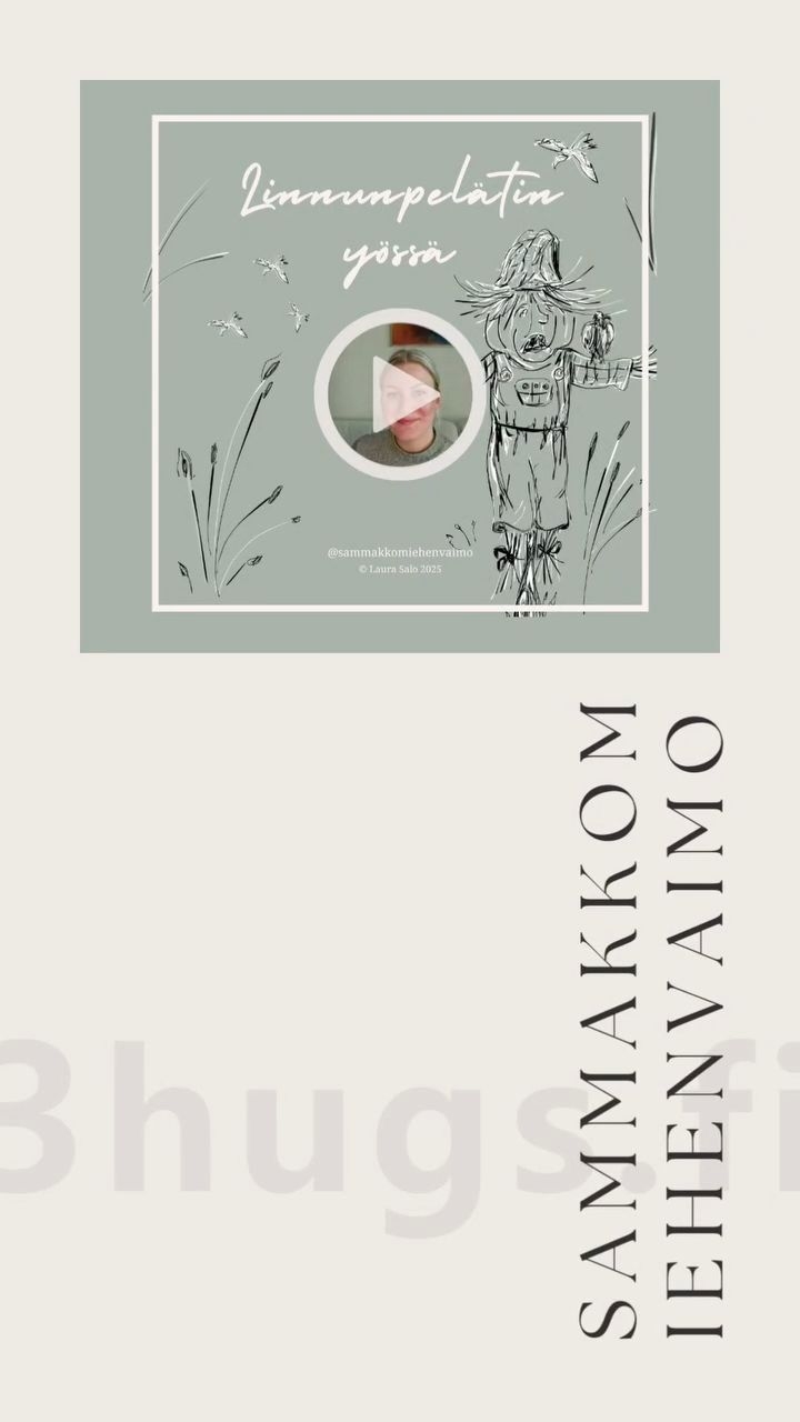 ~ 𝟯𝗛𝗨𝗚𝗦 𝗫 @𝙨𝙖𝙢𝙢𝙖𝙠𝙠𝙤𝙢𝙞𝙚𝙝𝙚𝙣𝙫𝙖𝙞𝙢𝙤 ~
Pyhäinpäivän ja tulevan halloweenin vieton tunnelmissa toivotellaan valoa pimeneviin lokakuun iltoihin @sammakkomiehenvaimo runon innoittamana! Runo kantaa nimeä "Linnunpelätin yössä" 🍂
🔊 Kuuntele runo laittamalla volat ON!
🎃 Tiesitkö, että sama runoilija Laura Salo on myös brändirunojen® takana?
👉🏼 Lisää runoreferenssejä, runovideoita ja kuvituksia lapsille: @𝙨𝙖𝙢𝙢𝙖𝙠𝙠𝙤𝙢𝙞𝙚𝙝𝙚𝙣𝙫𝙖𝙞𝙢𝙤
👉🏼 Lisää runoista yrityksille // brändirunoista®: 𝘄𝘄𝘄.𝟯𝗵𝘂𝗴𝘀.𝗳𝗶/𝙗𝙧𝙖𝙣𝙙𝙞𝙧𝙪𝙣𝙤𝙩
.
.
3HUGS.FI ~ ME LUOMME 𝑇𝐴𝑅𝐼𝑁𝑂𝐼𝑇𝐴, jotka puhuttavat ℎ𝑢𝑜𝑚𝑒𝑛𝑛𝑎.
.
.
#3hugs #3hugsfi #3hugsmarketing #3hugsbranding #runovideo #tarinallistaminen #sammakkomiehenvaimo #pyhäinpäivä #runolapselle #runo #loru #runoyritykselle #brändiruno