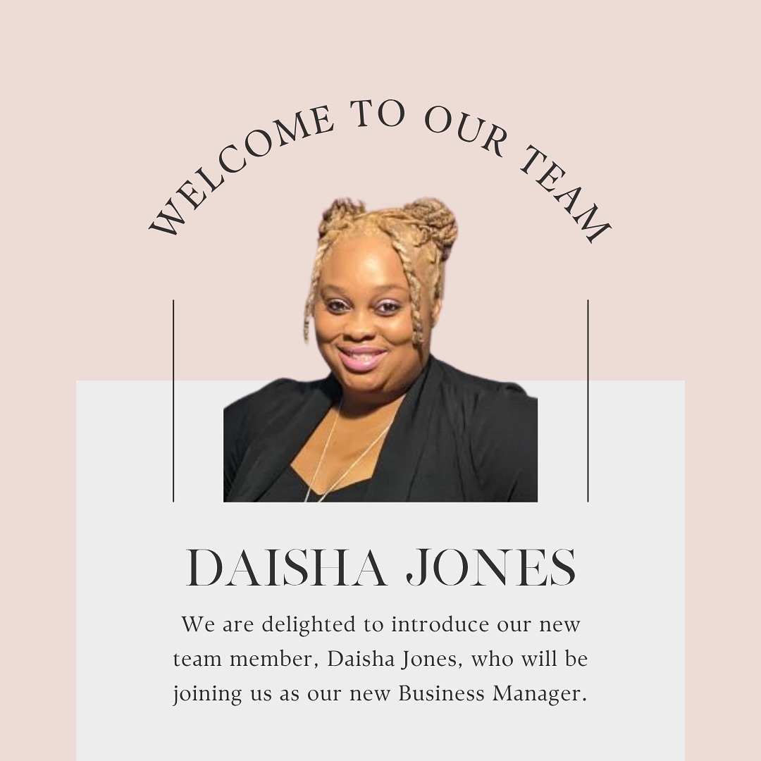 We’re growing! Meet one of our newest team members, Daisha Jones.