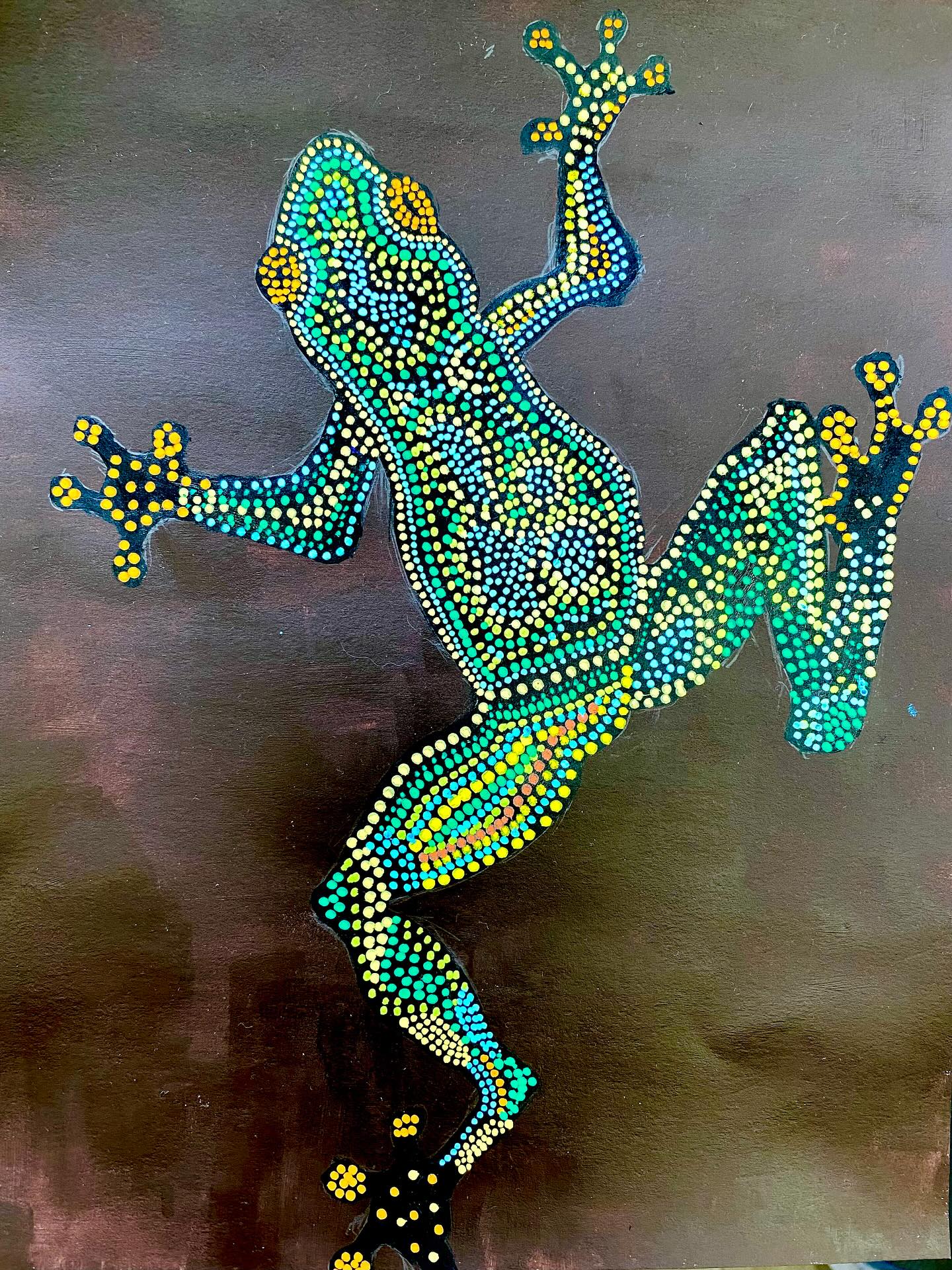 Louise #grenouille #frog #posca #dots #stagepeinture