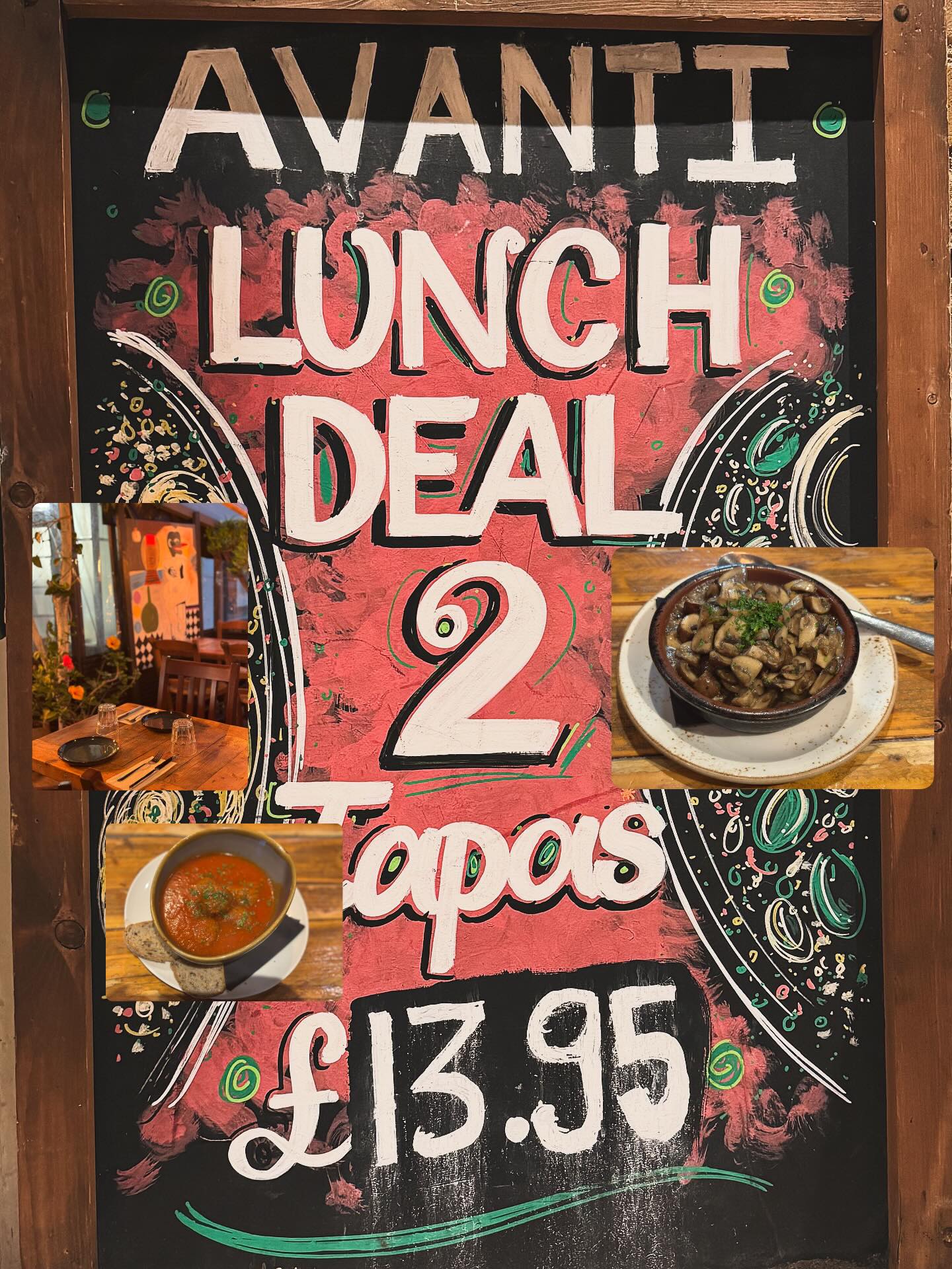 Come and try our lunch deal - 2 tapas for £13.95. Pop in and treat yourself 🍲🍽️