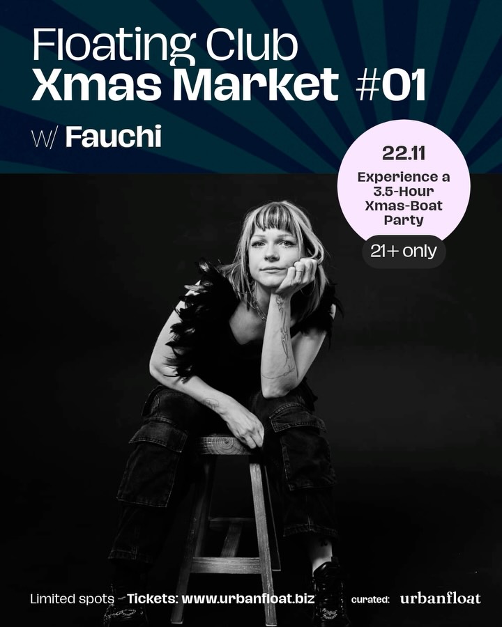 Meet @erdnussbuddha aka Fauchi - our second DJ for the Floating Club Xmas Market. ⚡️ 22.11 🚢
Look forward to a really special back-to-back set: more info coming soon. ❤️⚡️