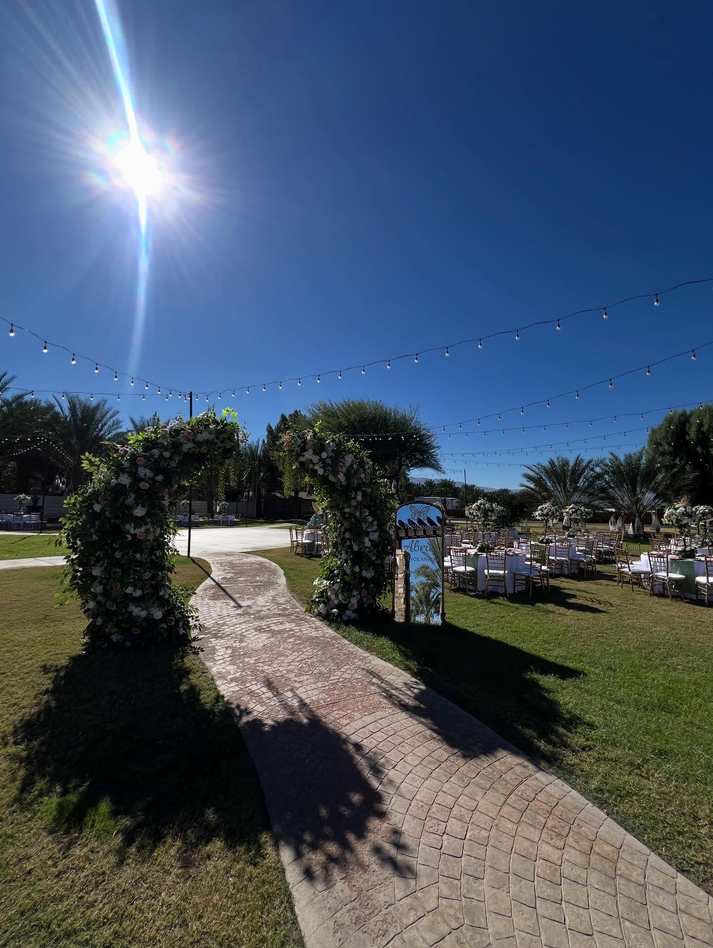 The perfect place to celebrate fifteen years of love, laughter, and grace 🌸 #palmplazaatranchonuestro