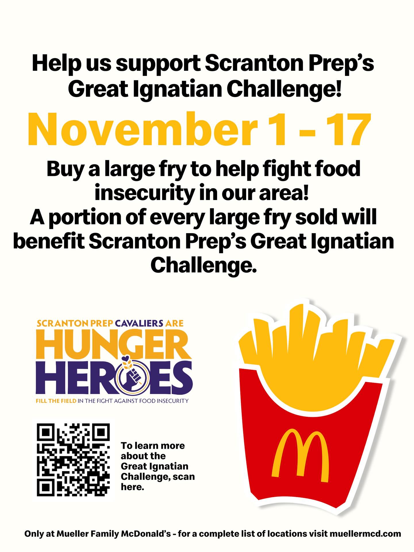 #greatignatianchallenge #scrantonprep #muellermcd #mcdonalds #supportforacause 🍟
