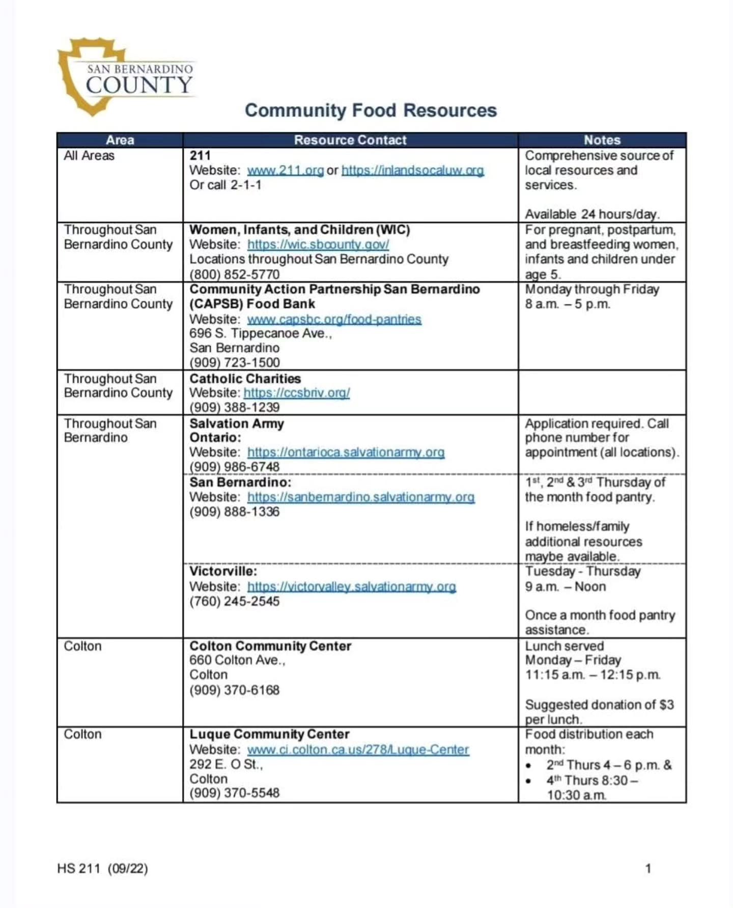 Here are some more resources in San Bernardino County for families and individuals in need. ๐
We know times are tough, but help is out there. We hope these resources make things a little easier. Please share to help others find the support they need! ๐โจ
#SanBernardinoCounty #CommunityResources #HelpingHands #SupportEachOther #TogetherWeCan #BFRGFoundation #LAFamilies #ResourceGuide #NonprofitSupport #CommunityMatters #HopeInAction #WeAreInThisTogether #DoGoodFeelGood #FamilyAssistance #SpreadHope
