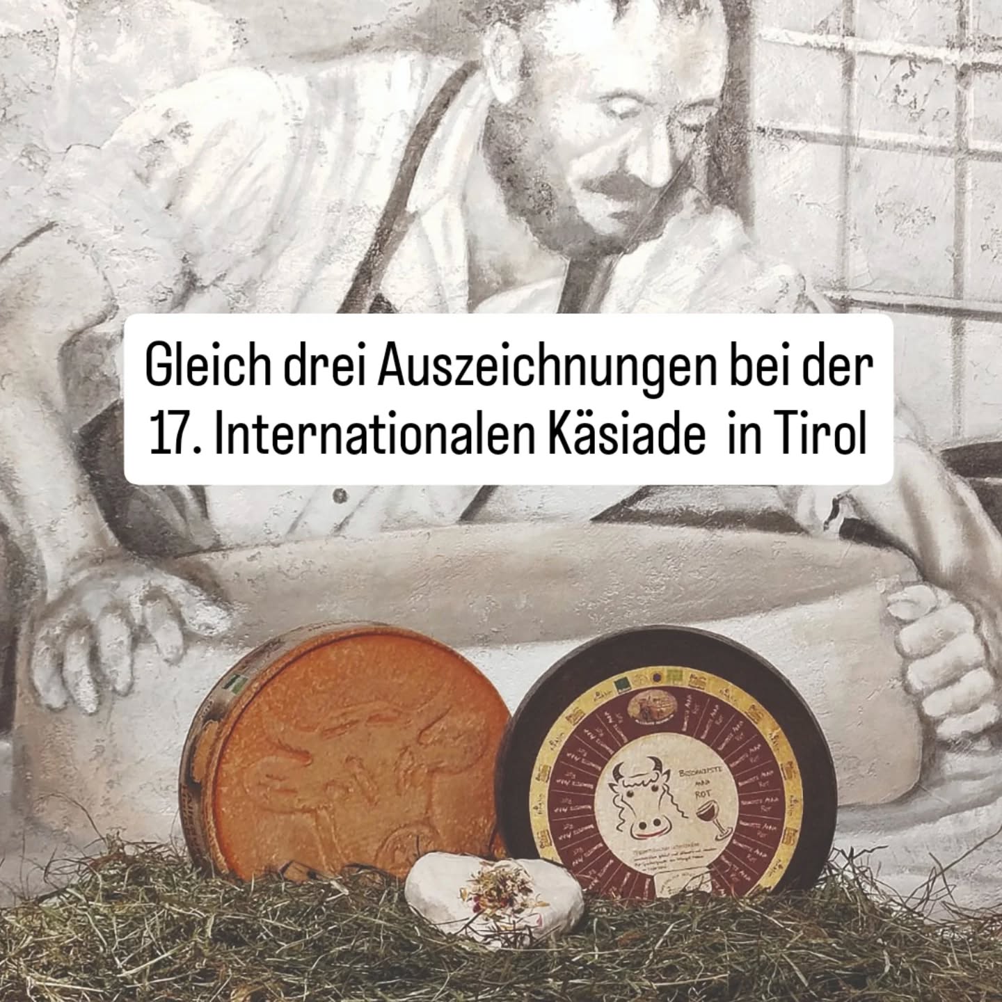 Als erfolgreichster bäuerlicher Heumilch-Produzent aus Deutschland wurden wir bei der 17. Internationalen Käsiade gleich drei unserer Bio-Heumilch Käsesorten ausgezeichnet 🥳 Unsere Süße Sissi mit Gold, die Beschwippste Anna mit Silber und der Allgäuer Hornkäse mit Bronze! Wao, wir sind sprachlos 🤭 Alle zwei Jahre richtet der Verband der Käserei-und Molkereifachleute die Internationale Käsiade aus. Hier beurteilt eine international besetzte Jury Käsesorten aus dem In-und Ausland. #käsiade #bioheumilchkäse #gewinner #auszeichnung #bioschaukäsereiwiggensbach