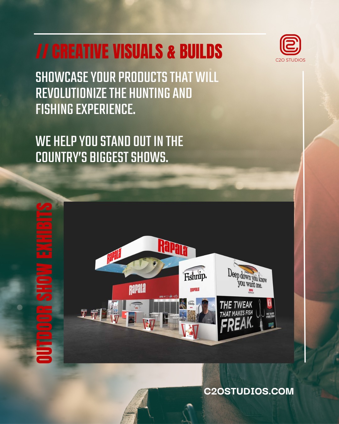 We help you stand out on the floor in the country's biggest shows, like the Great American Outdoor Show for hunters, fishers and campers. Let's showcase your products that will be a game changer in the industry with exhibits that can't be missed and communicate what you have to offer with one glance.
Reach out for a consultation in the link in our profile!
#outdoorshowexhibits #huntingandfishing #gear #tackle #largeexhibits #largebooths #biggestshow #exhibitdesigner #exhibitbuilder #exhibitplanner #conventionbooths #productdisplays #greatamericanoutdoorshow #countrysbiggestshow #pennsylvania #newyork #newjersey #chicago #detroit #lasvegas #orlando #pennsylvaniafarmshowcomplex