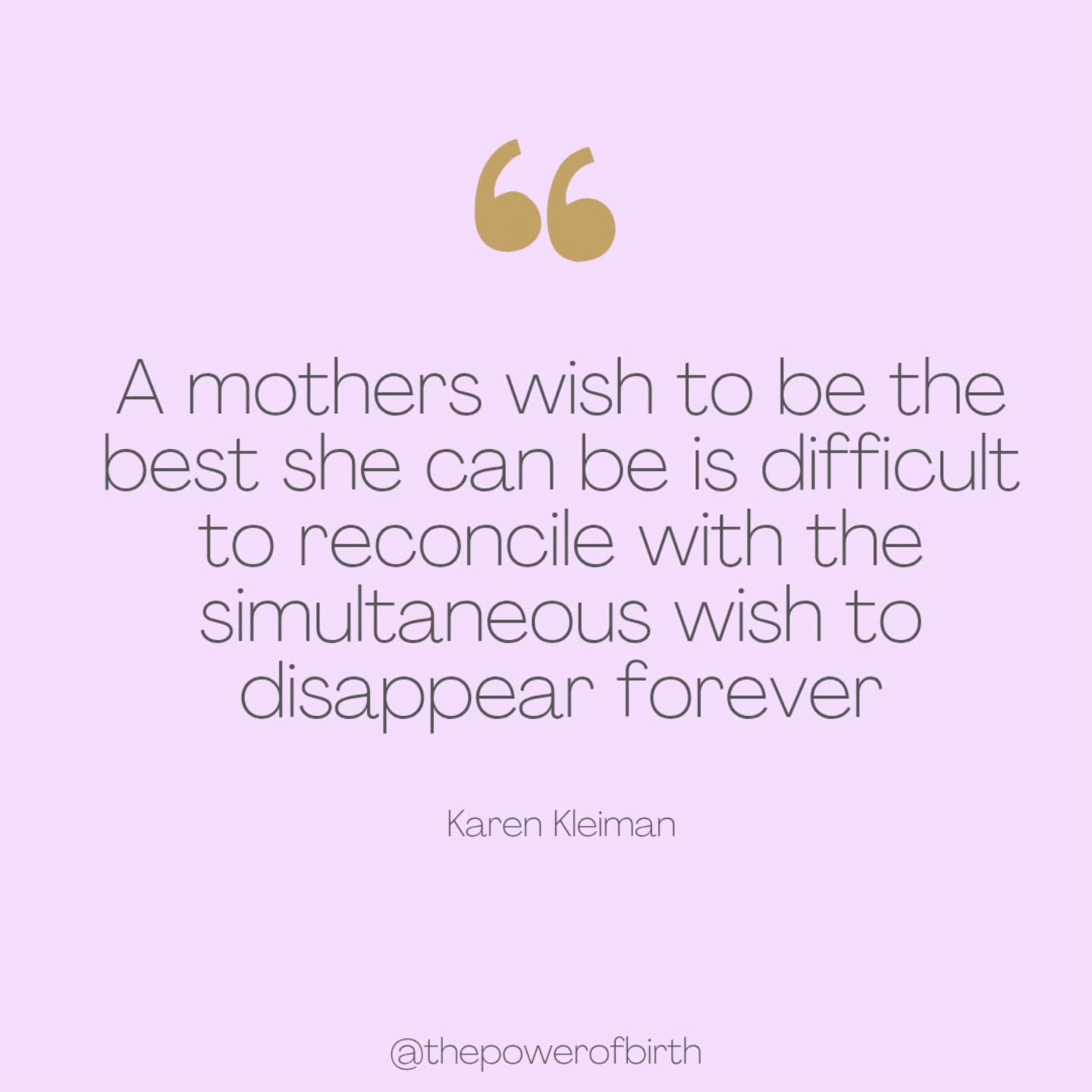 What a powerful statement by Karen Kleiman.
This is what maternal ambivalence looks like. Two coexisting contradictory feelings, two truths at once.
The love and the longing. The joy and the grief. The gratitude and the resentment. The deep devotion and the quiet wish for escape.
Ambivalence isn’t a flaw, it’s part of becoming a mother.
These oppositional experiences can feel unbearable because society teaches mothers that love and sacrifice should come easily, that good mothers don’t feel resentment, anger, or despair. When these feelings do arise (and they do, for nearly everyone), mothers often interpret them as proof that something is wrong with them.
These aren’t selfish thoughts. They’re survival thoughts. They’re what happens when love meets depletion.The goal isn’t to erase those feelings it’s to speak them. Because when we bring the darkness into light, shame loses its grip.
I urge you to say the hard things out loud, name the ambivalence, don't suffer in silence and shame because you most certainly are not alone.
@artofholding
@postpartumstress
#motherhood #matrescence #thepowerofbirth #perinatalmoodandanxietydisorders #perinatalpsychology #perinatalmentalhealth #maternalambivalence #shame #selfcompassion #anxiety #maternalsuicide #womenshealth #mother #identity #invisiblewomen